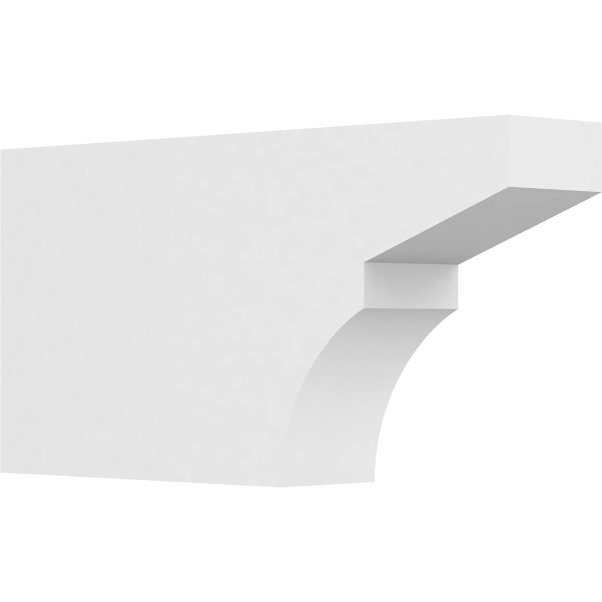 Ekena Millwork RFTP04X10X20MON Standard Monterey 4-in X 10-in X 20-in White PVC Rafter tail