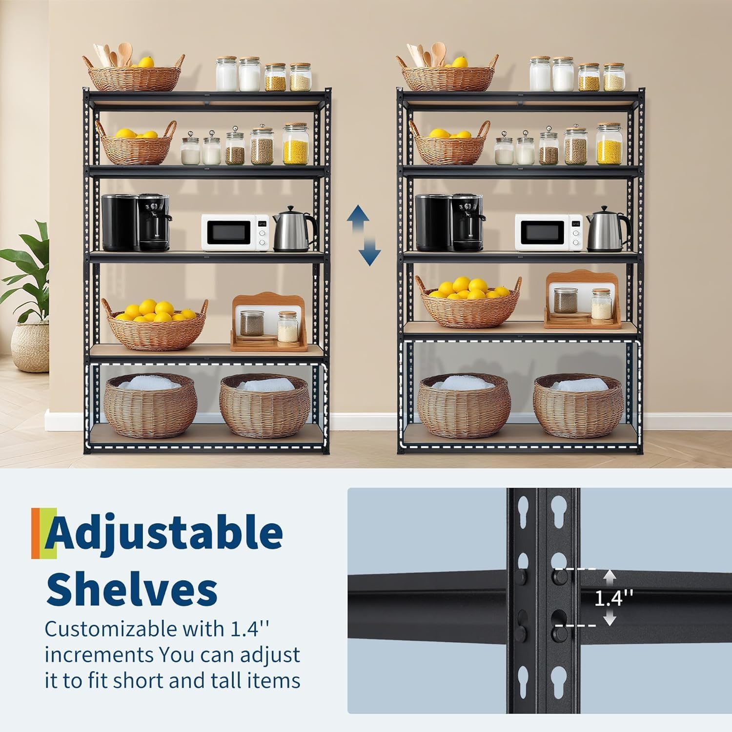 GarveeLife FLYPHK35778PKW Free-Standing-Shelving - View #5
