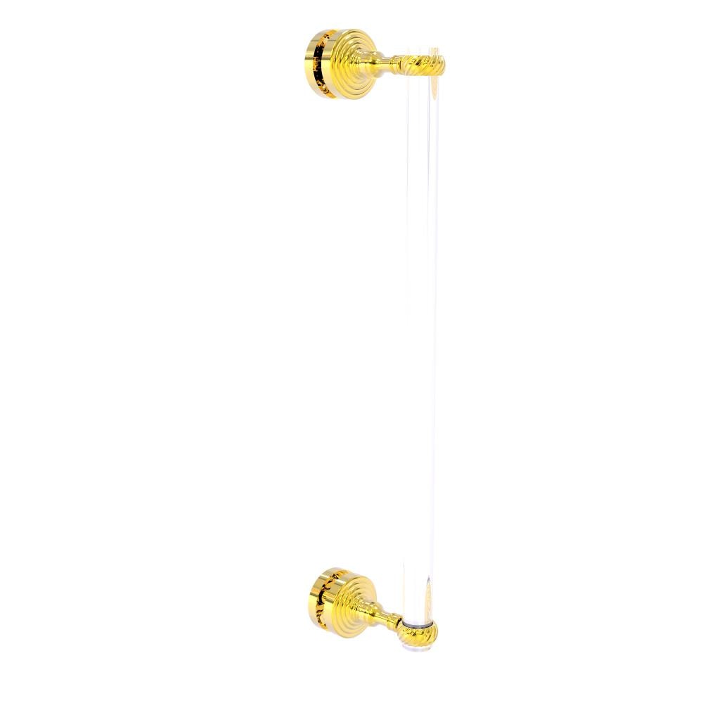 Allied Brass PG-407T-18SM-PB Polished brass 18-Inches Hinged shower door Handle