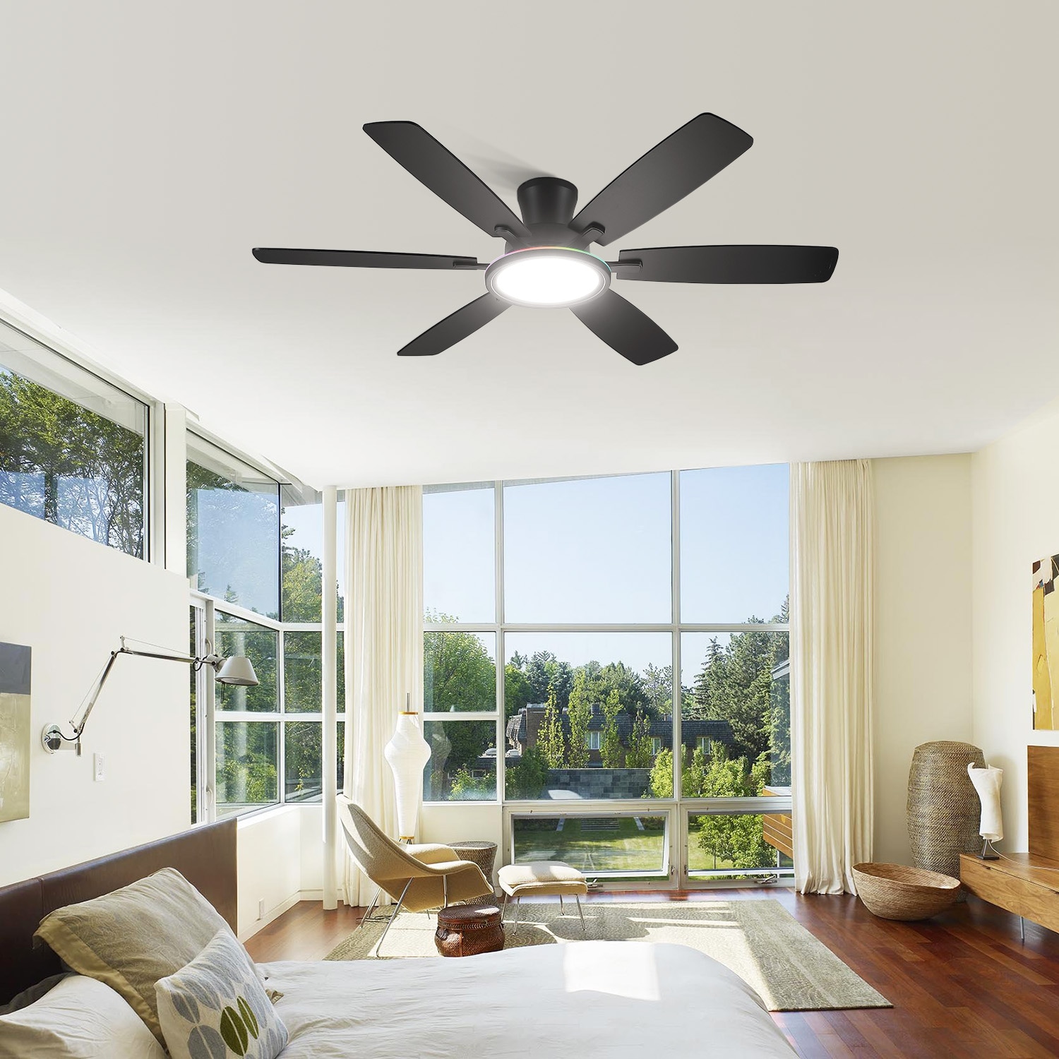 Gleam Flare GF-6428-54BK Ceiling-Fans - View #4