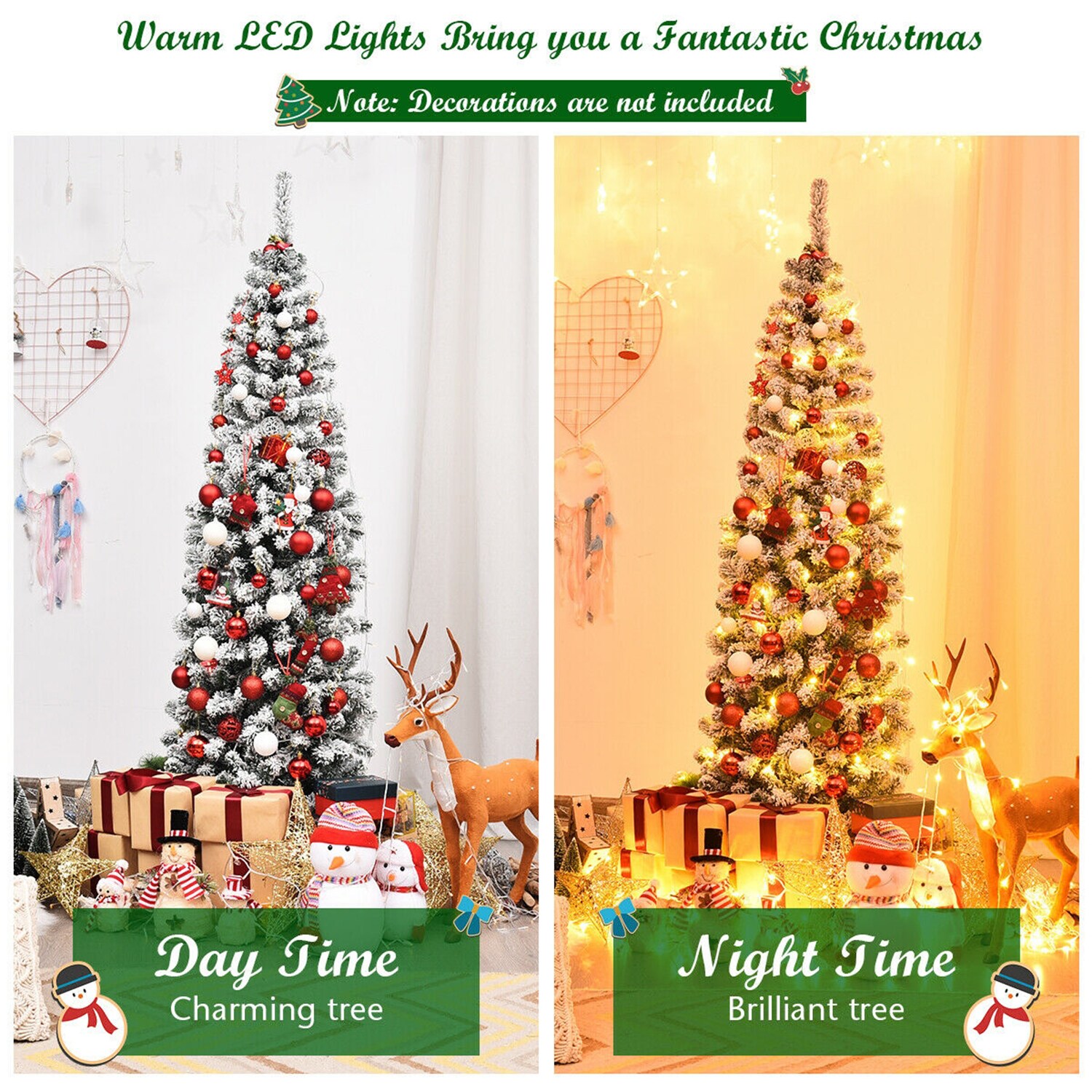 WELLFOR HYJ22875US Artificial-Christmas-Trees - View #6
