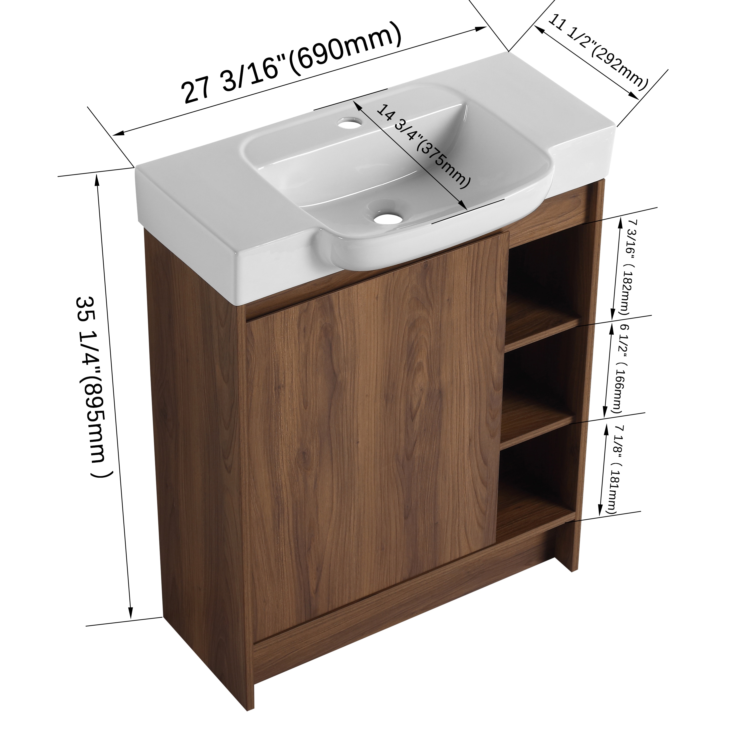 Forclover QNM-11428BR Bath-Vanity-Combo - View #9