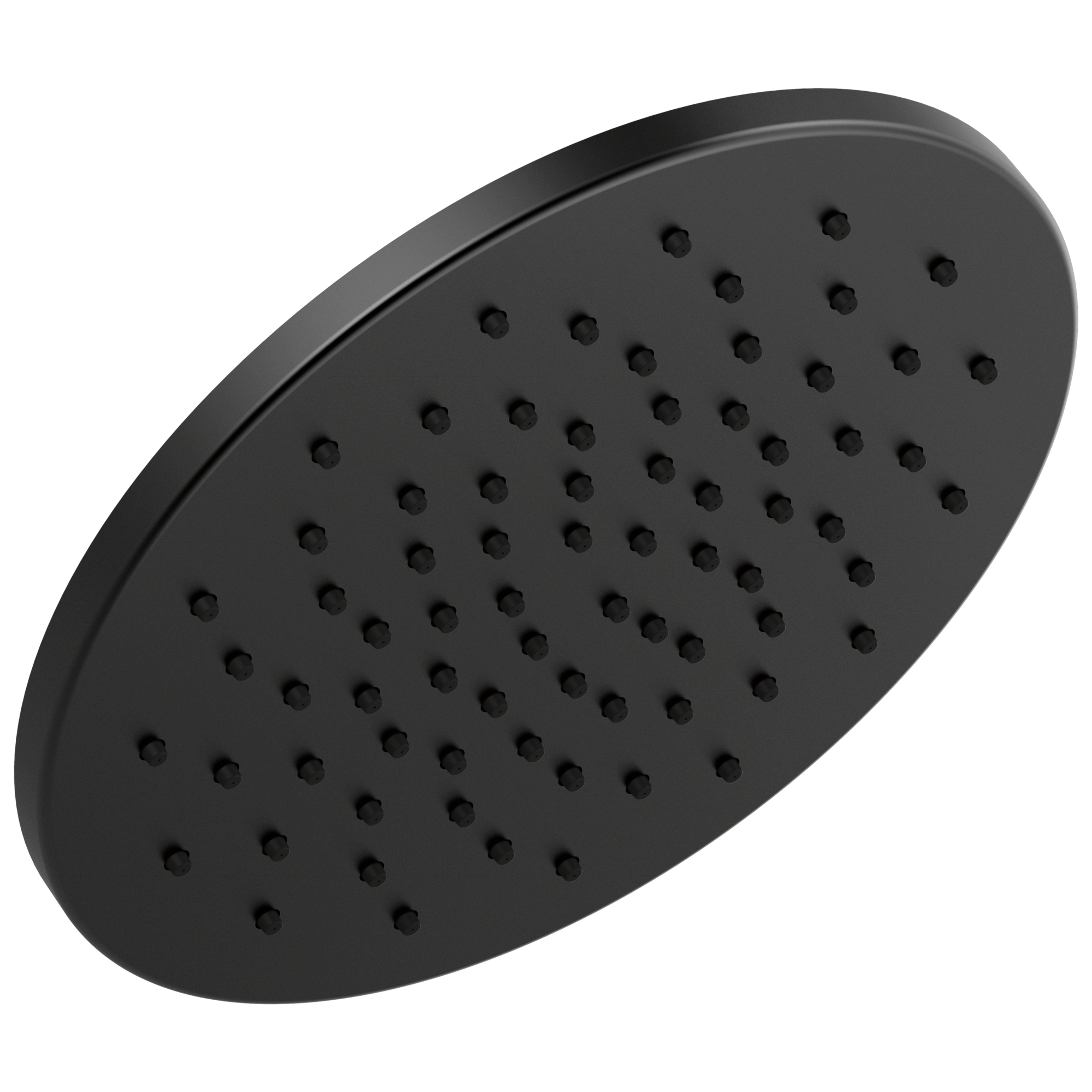 Delta 52158-BL Universal Showering Components 1.0 -Spray Matte Black 11.7500-in Round Fixed Rain Shower Head 1.75 GPM