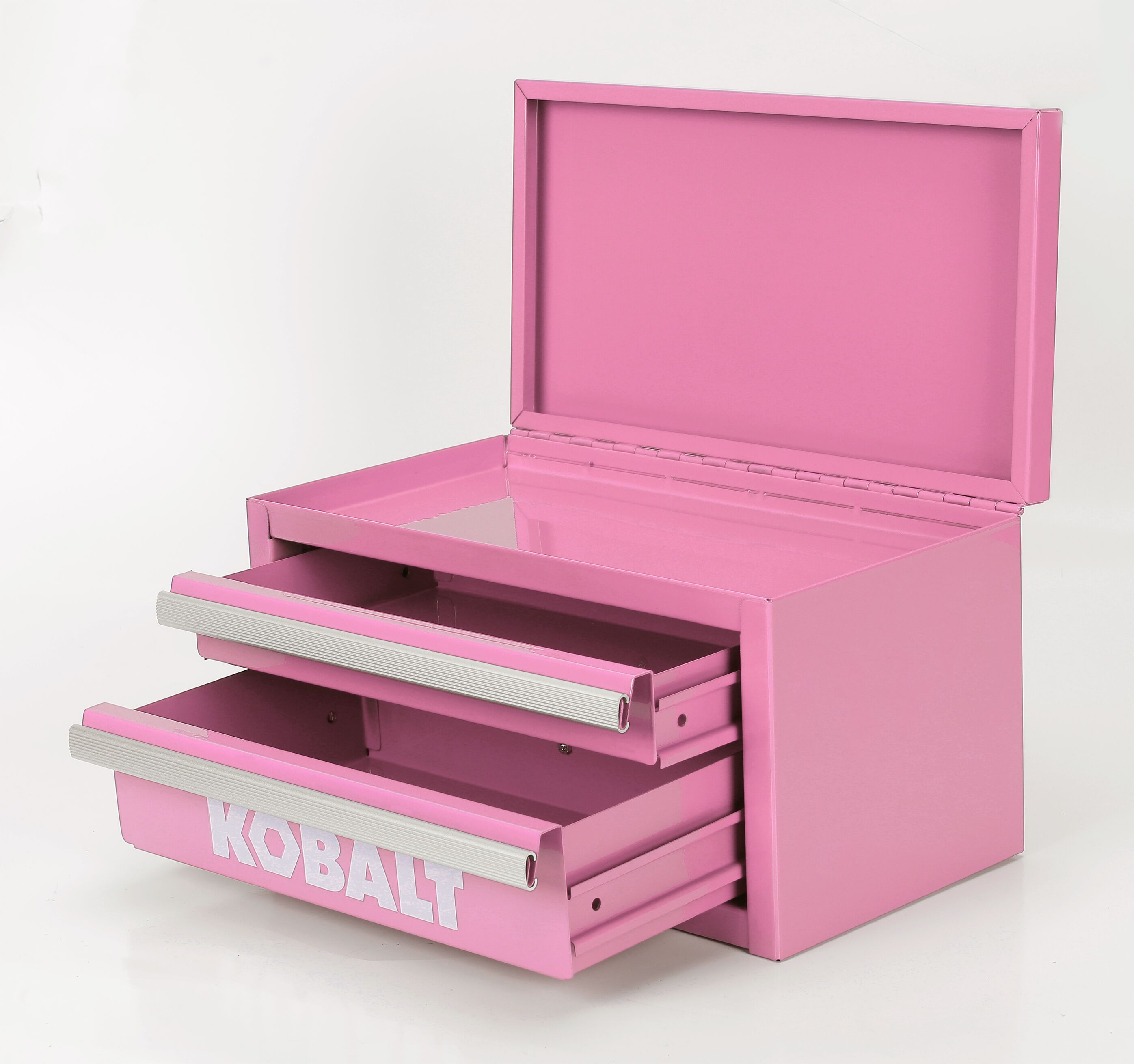 Kobalt Mini 10.83-in 2-Drawer Pink Steel Tool Box