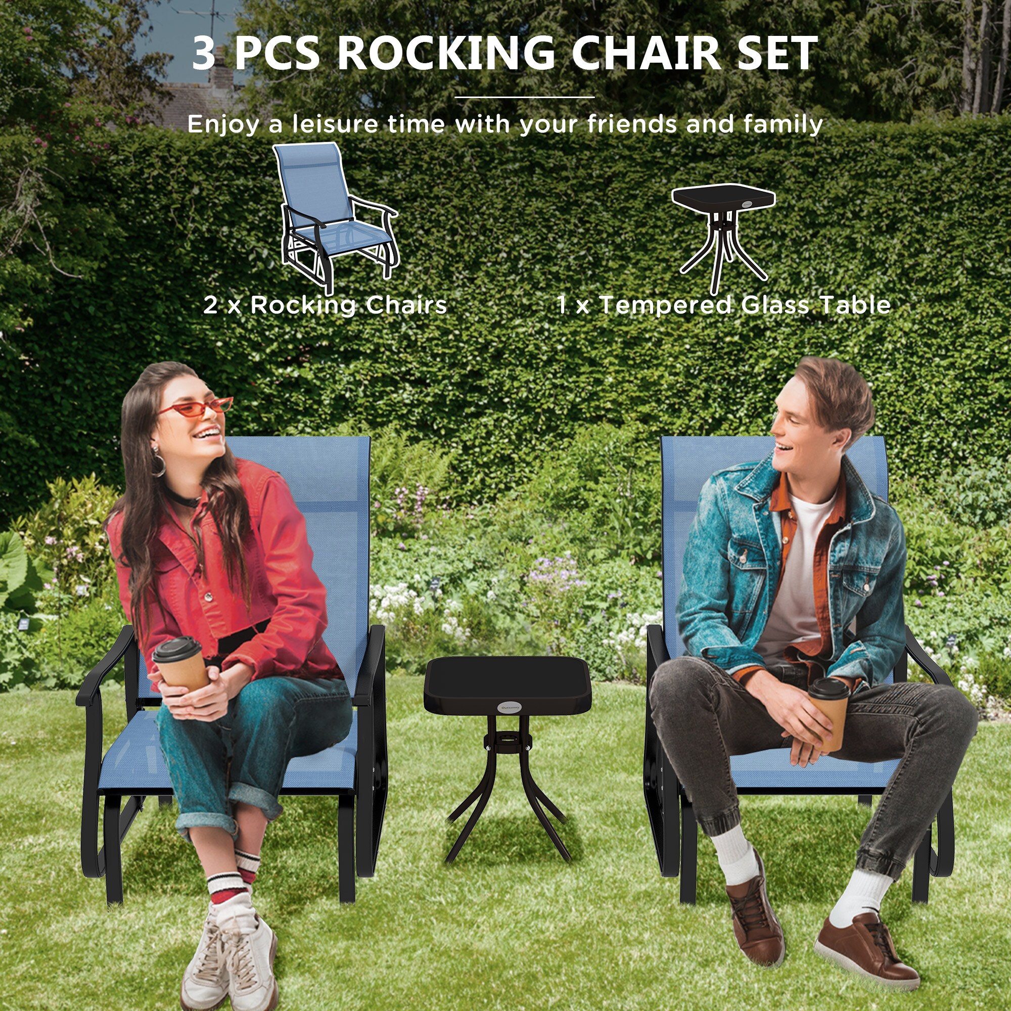 Outsunny 84B-964V00LB Patio-Chairs - View #7