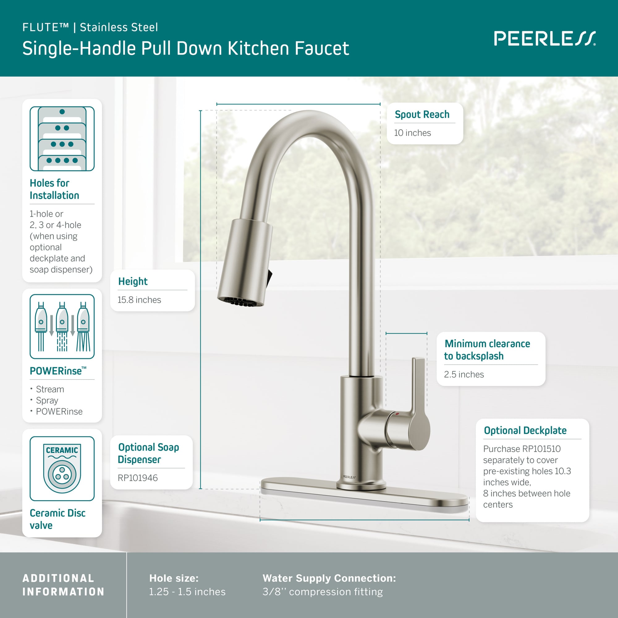 Peerless P7912LF-SS-1.0 Kitchen-Faucets - View #3