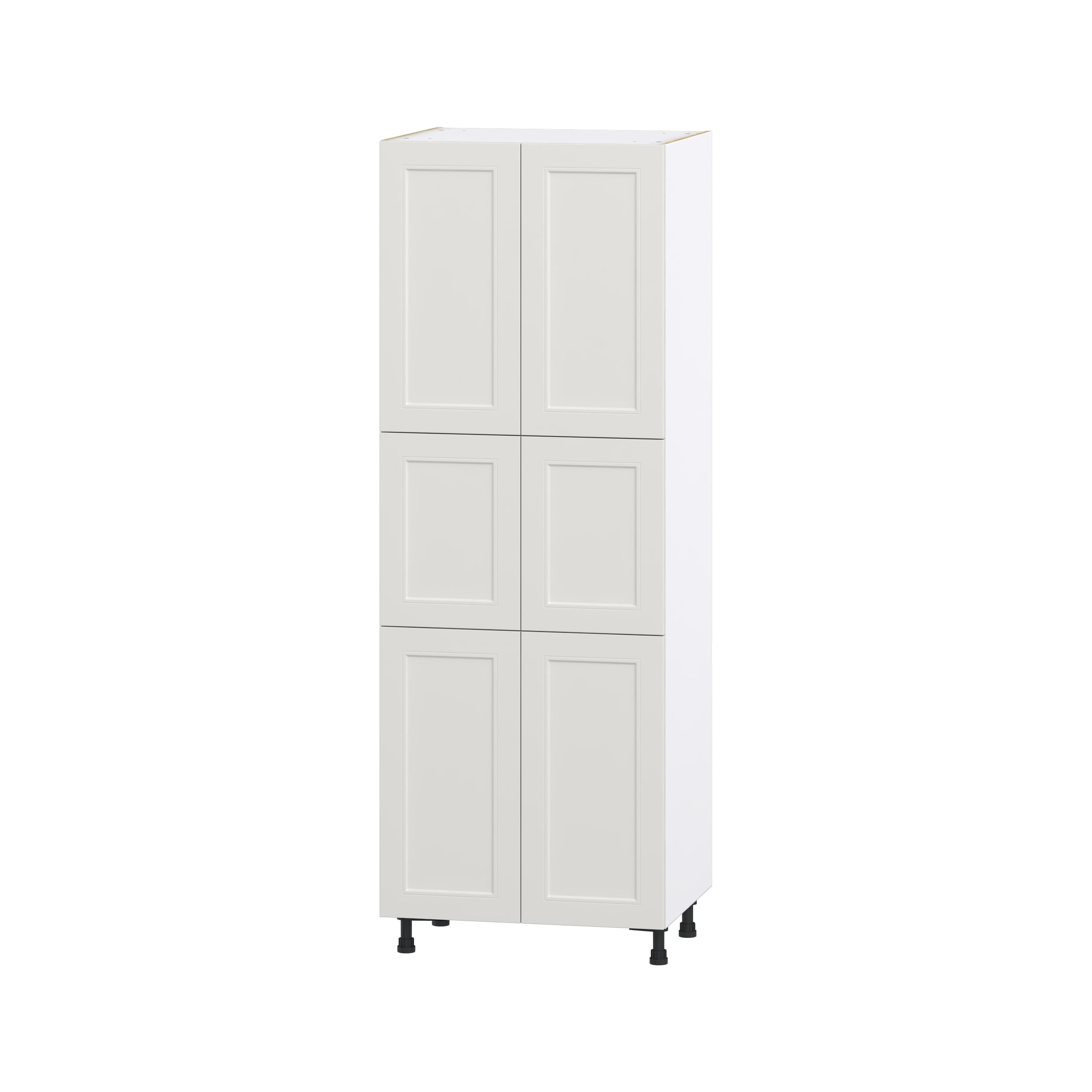 Hugo&Borg Belcourt 24-in W x 84.5-in H x 24-in D Gray Painted Pantry Fully Assembled Cabinet (Recessed Panel Shaker Door Style)