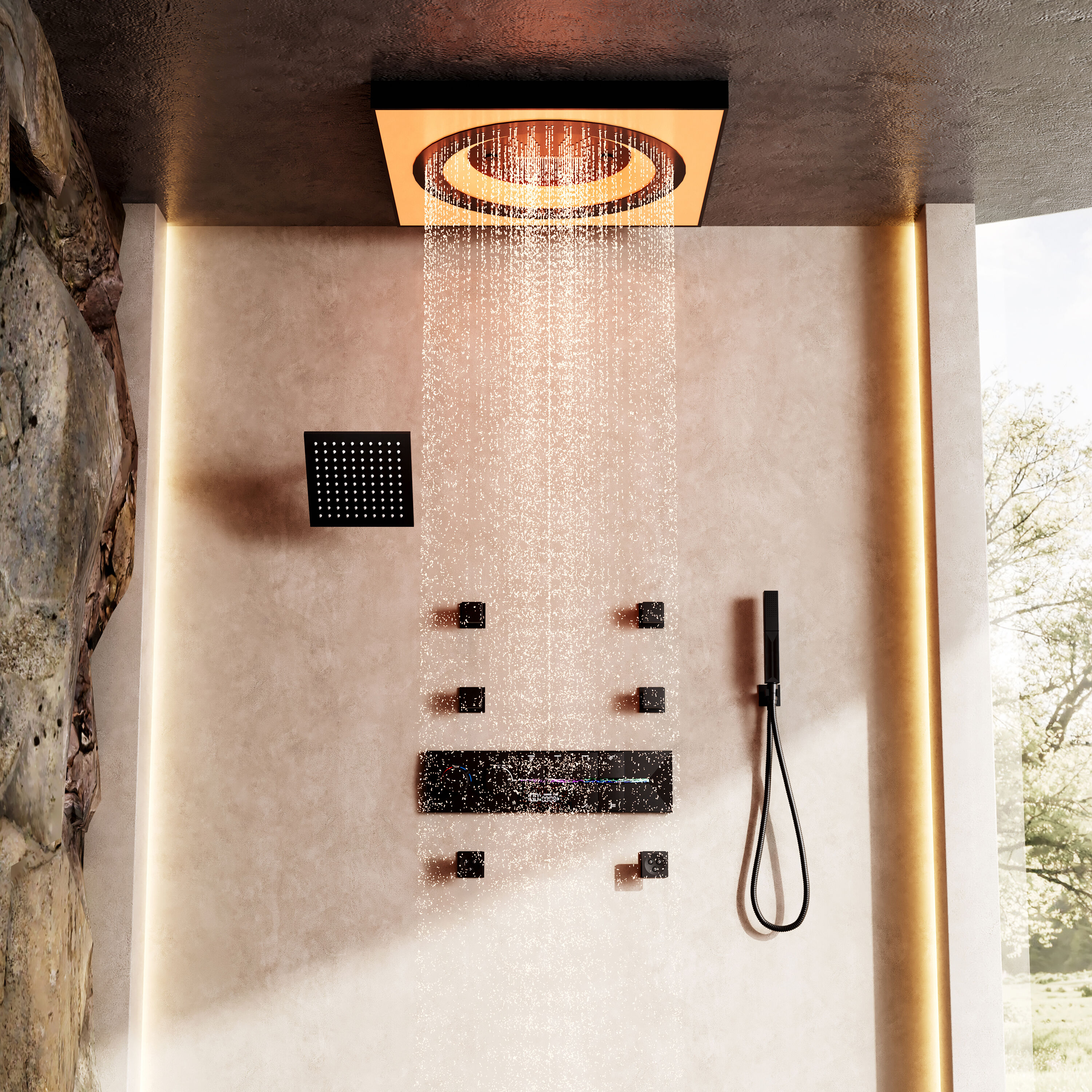 CASAINC CABR01023HHTLMB Showerhead-Bar-Panels - View #4