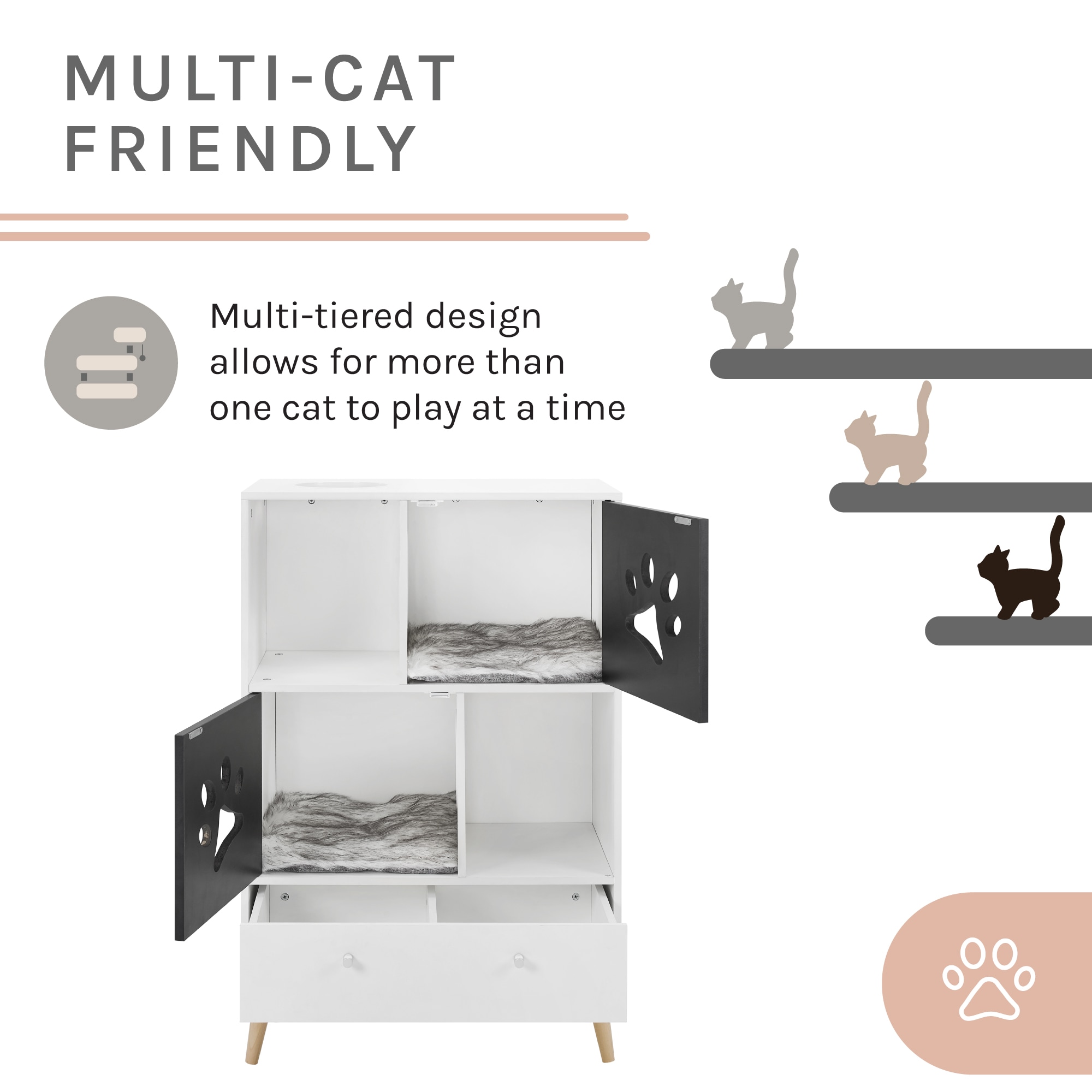 Sam's Pets SP-CT1267BW Cat-Trees - View #7