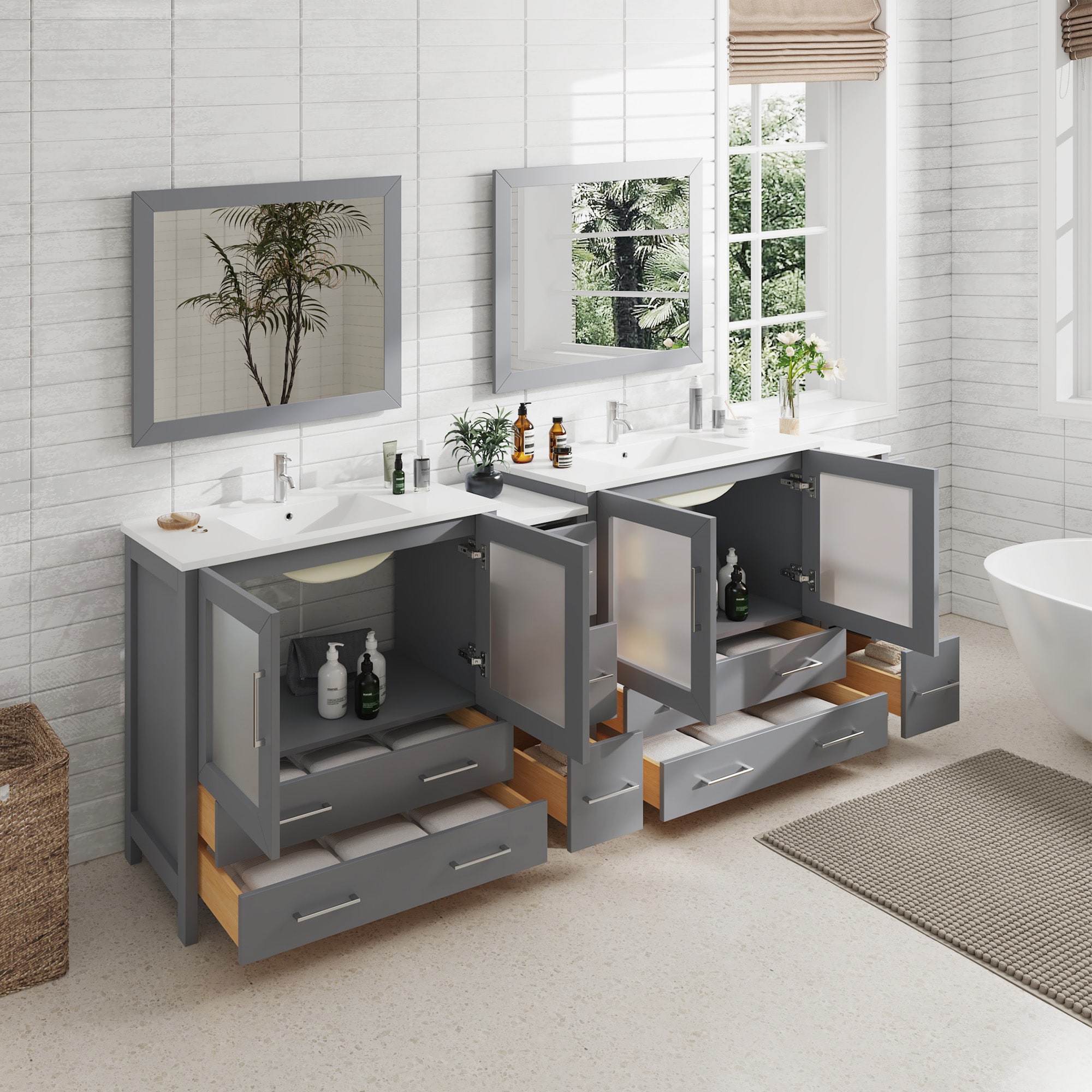 Vanity Art VA3036-96G Bath-Vanity-Combo - View #3