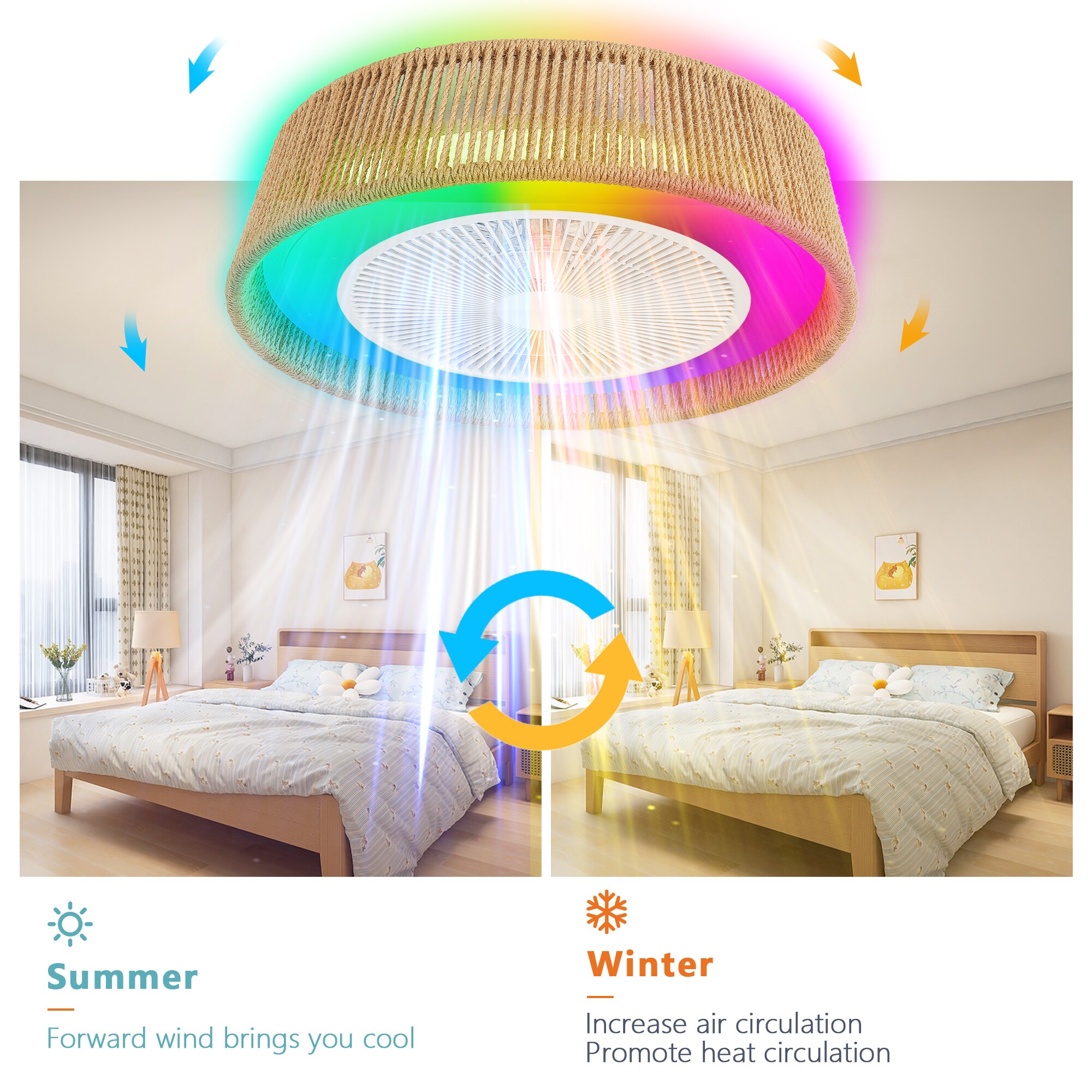 Cuschoice LWH-14-PL Ceiling-Fans - View #5