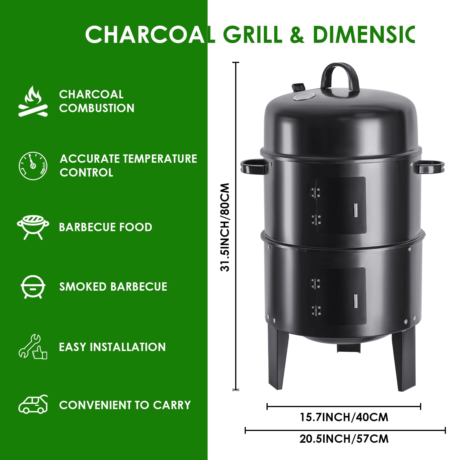 JVFCXXV LJV0627C066 Charcoal-Smokers - View #2