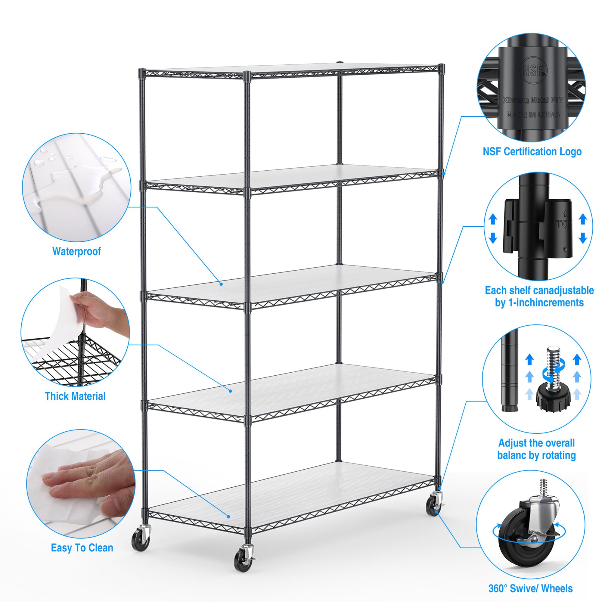 Gaierptone CRXW7RV5P7S Free-Standing-Shelving - View #7