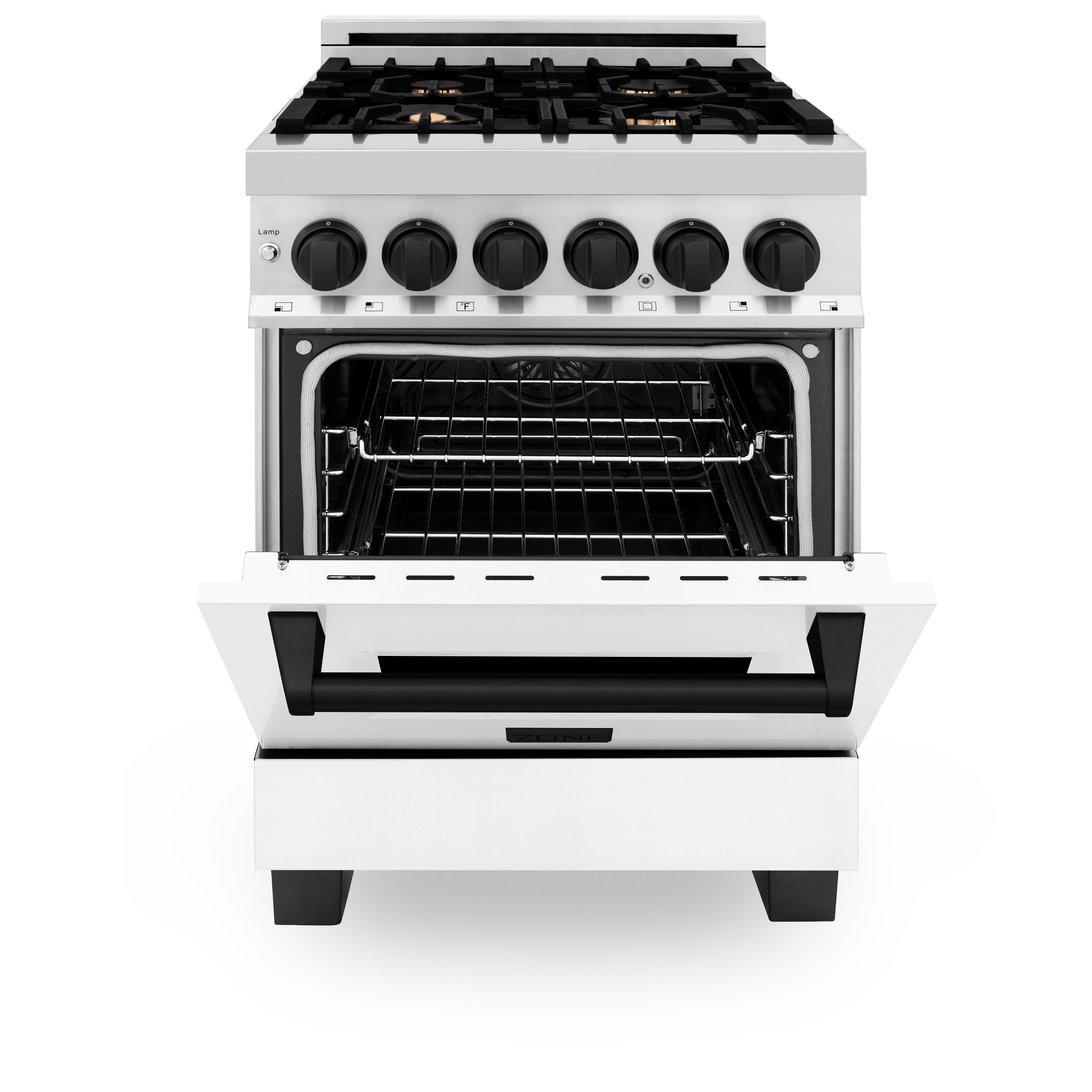 ZLINE KITCHEN & BATH RAZ-WM-24-MB Dual-Fuel-Ranges - View #4
