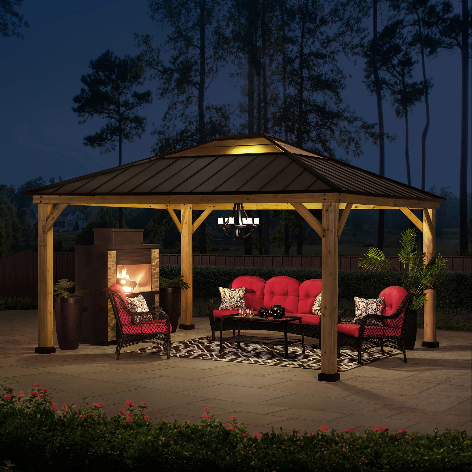 Sunjoy A102007602 Wood-Resin-Gazebos - View #10