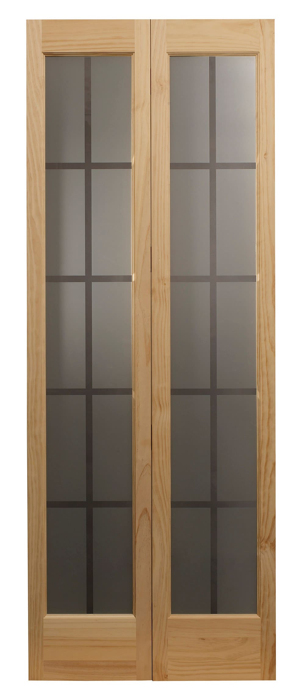 Pinecroft 29.5 in. x 78.625 in. Pantry Glass Over Raised Panel 1/2