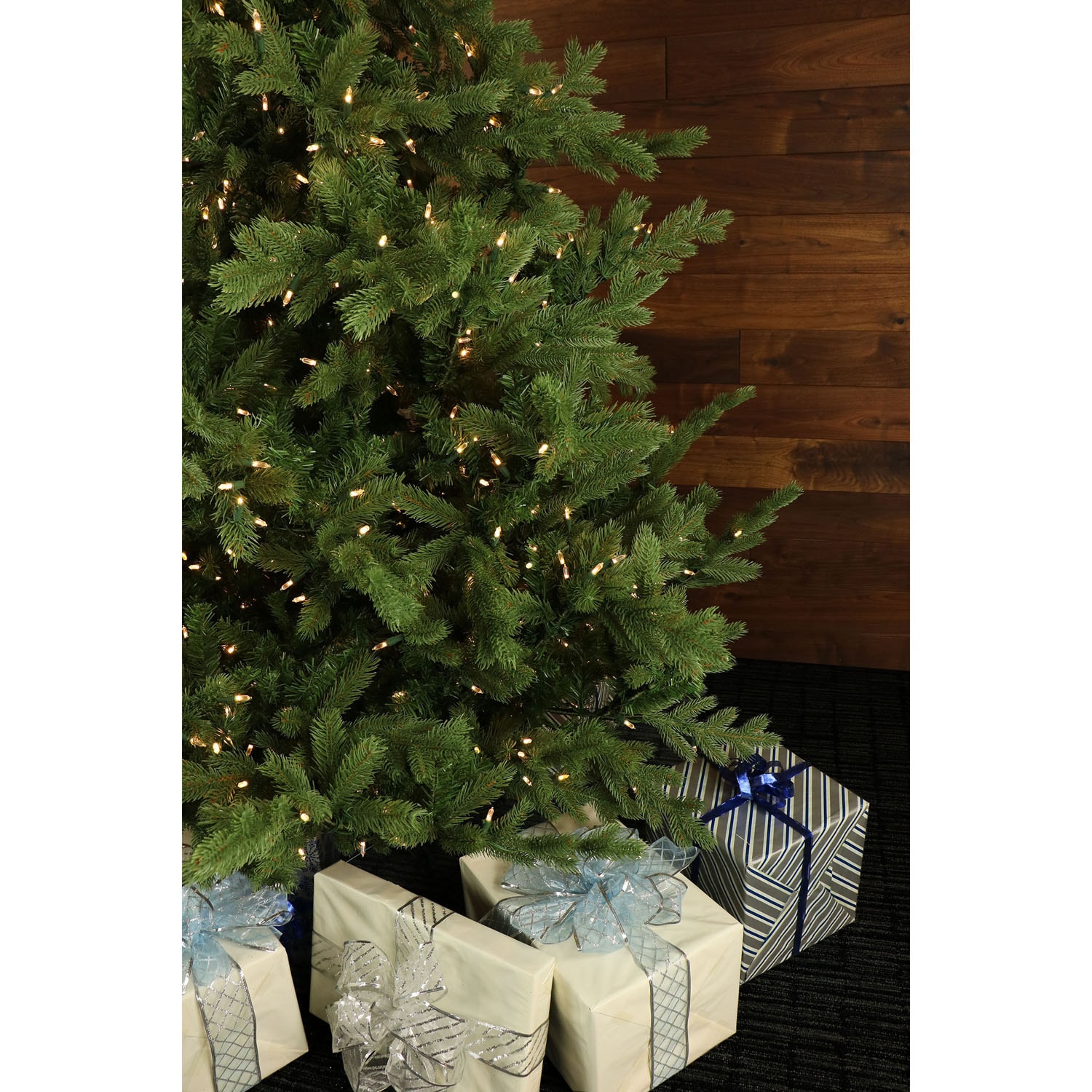 7.5-Ft White Foxtail Pine Artificial Christmas Tree with Smart Lights