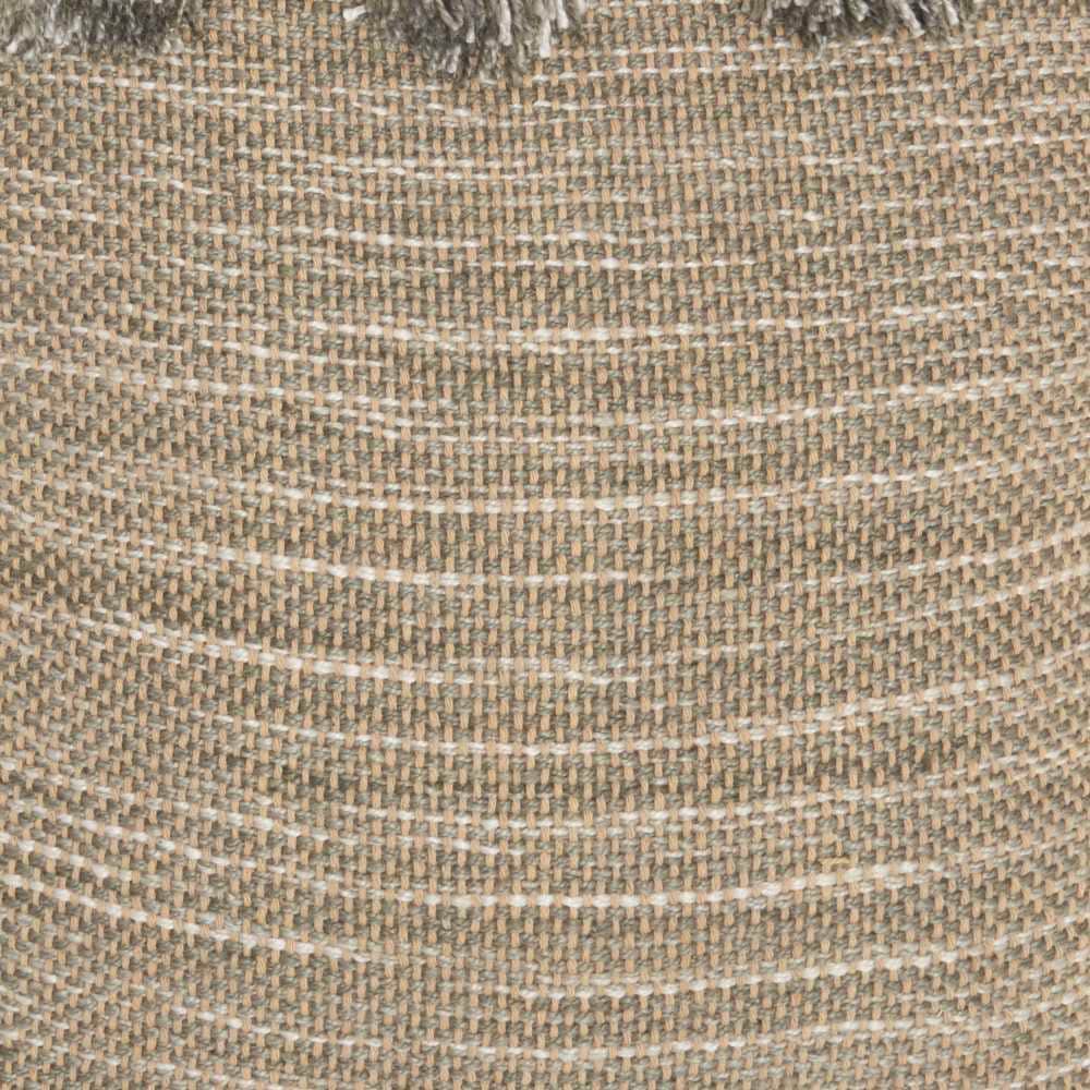 Charcoal Gray Linen-Textured Lumbar Throw Pillow with Tassels, 13"x33"