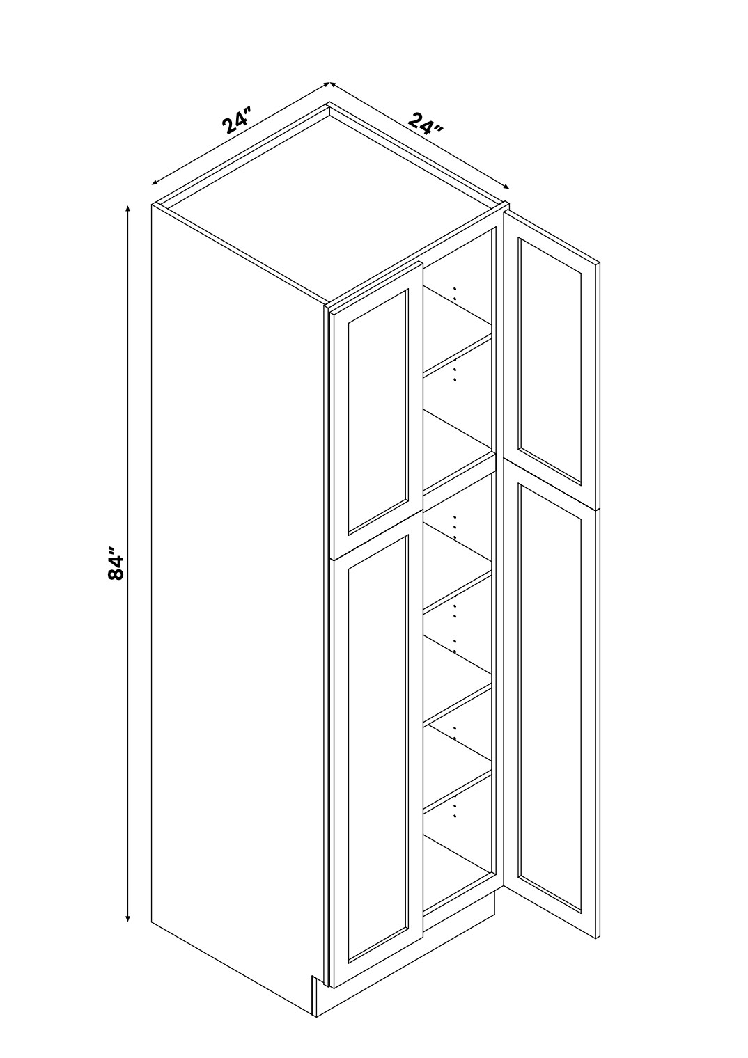 Arcade Green 404PC2484 Cabinets-Kitchen - View #9
