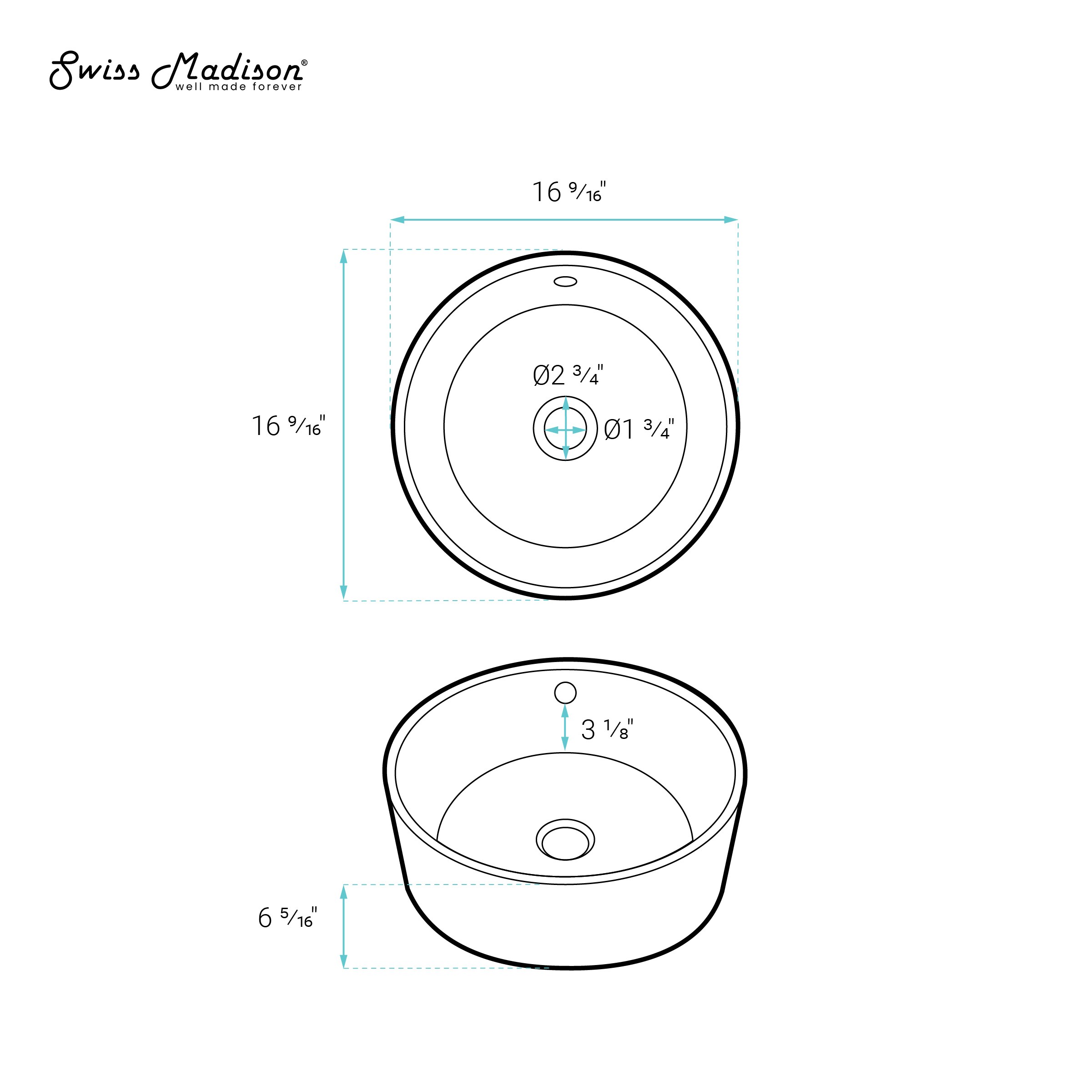 Swiss Madison SM-25-VSTRO03WH Bath-Sink - View #7