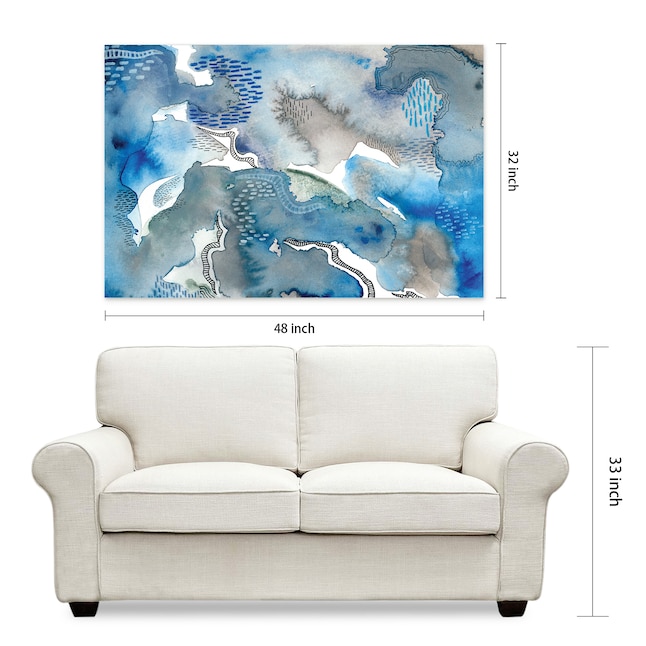 Empire Art Direct 32-in H x 48-in W Abstract Glass Print at Lowes.com