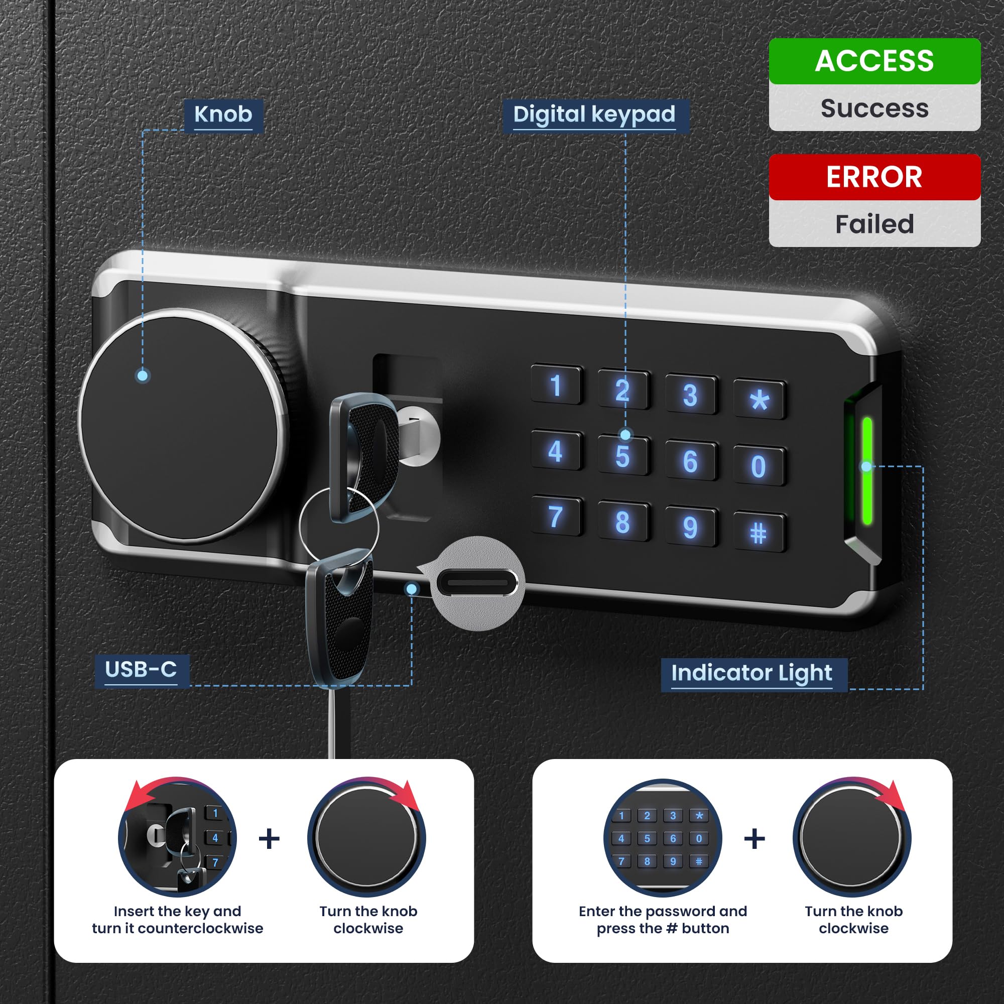 Oyezvary LOZ0803O439 Key-Safes - View #5