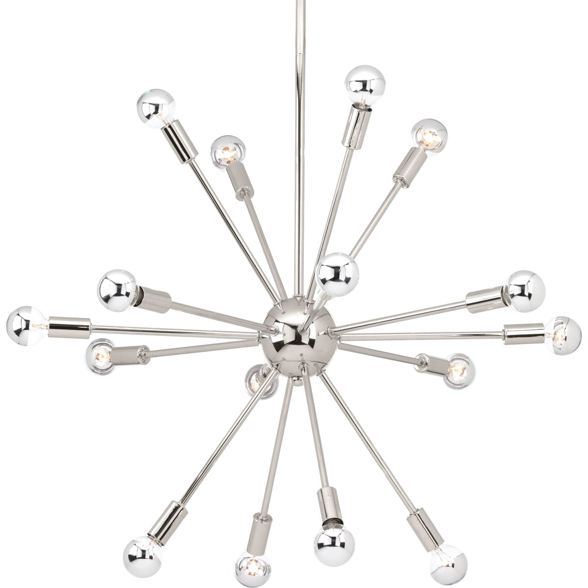 Progress Lighting Ion 16-Light Polished Nickel Modern/Contemporary Chandelier
