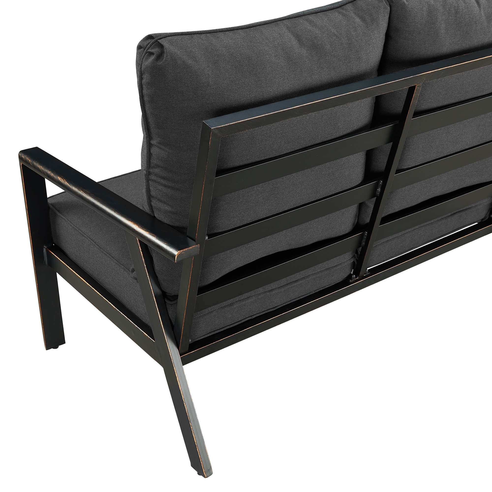 Oakland Living LUX-SF-BKCU-AC Patio-Sofas-Daybeds - View #5