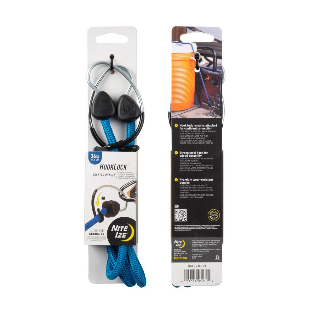 Nite Ize 36-in Bungee Cord With Steel Carabiner Hook In The Tie Downs ...