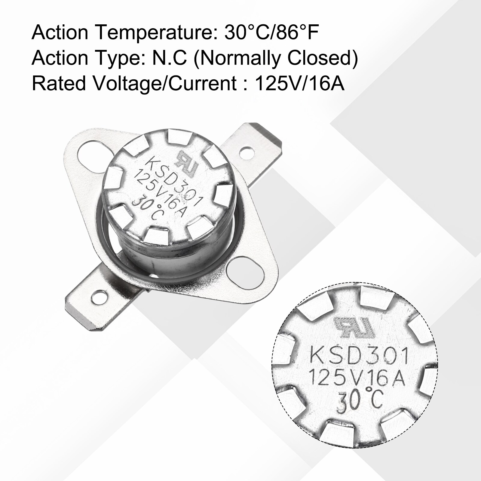 Unique Bargains S26021100UX6154 Thermostat-Covers - View #4