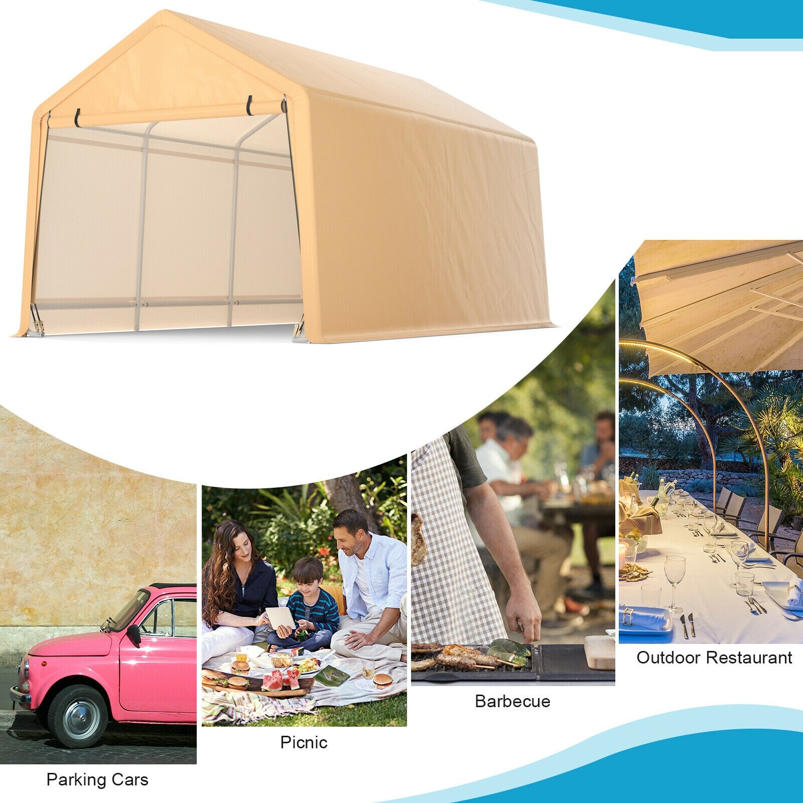 Slickblue D-CO-+WY80001WA Carport-Covers - View #7