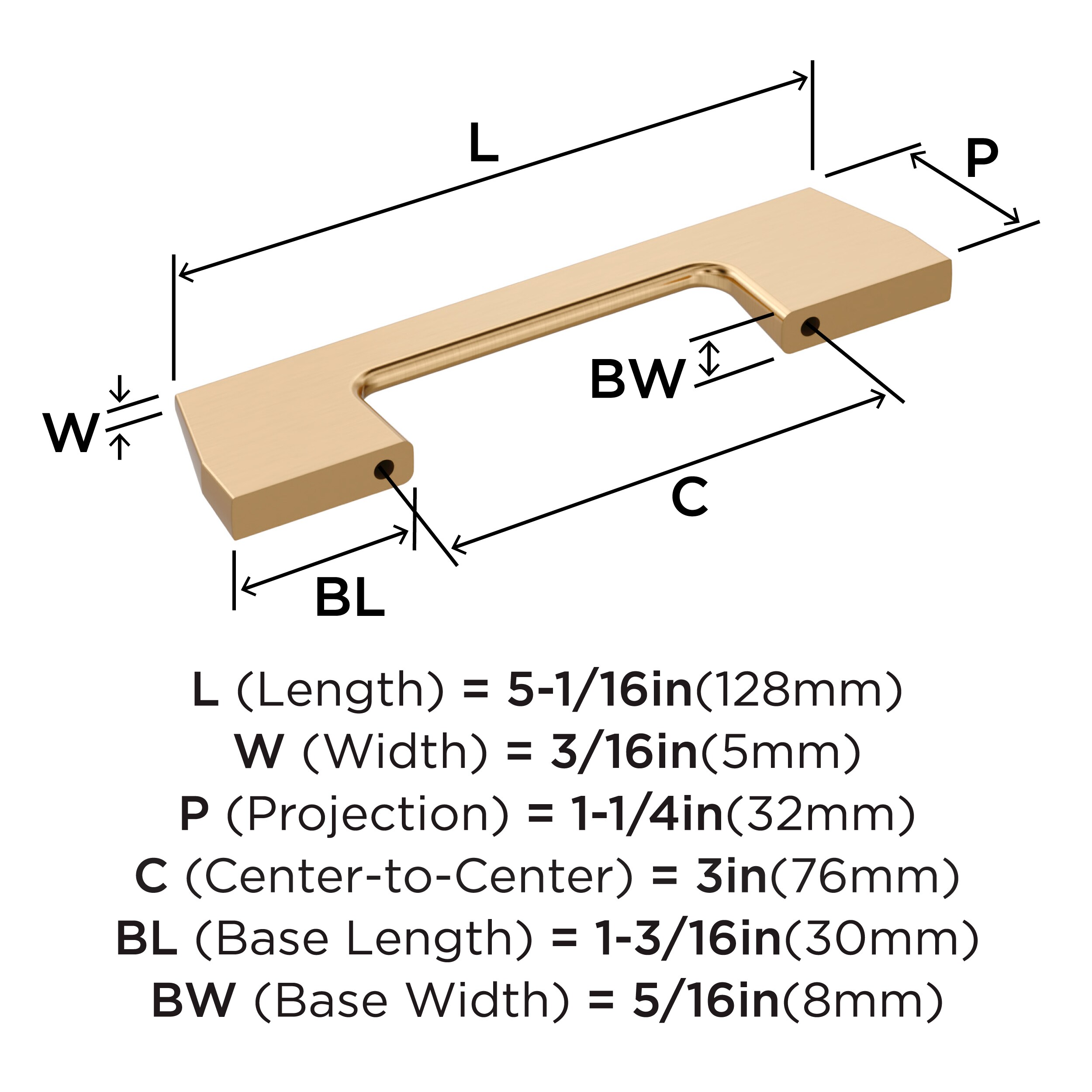 Amerock 10VMP37299CZ Cabinet-Pulls - View #3