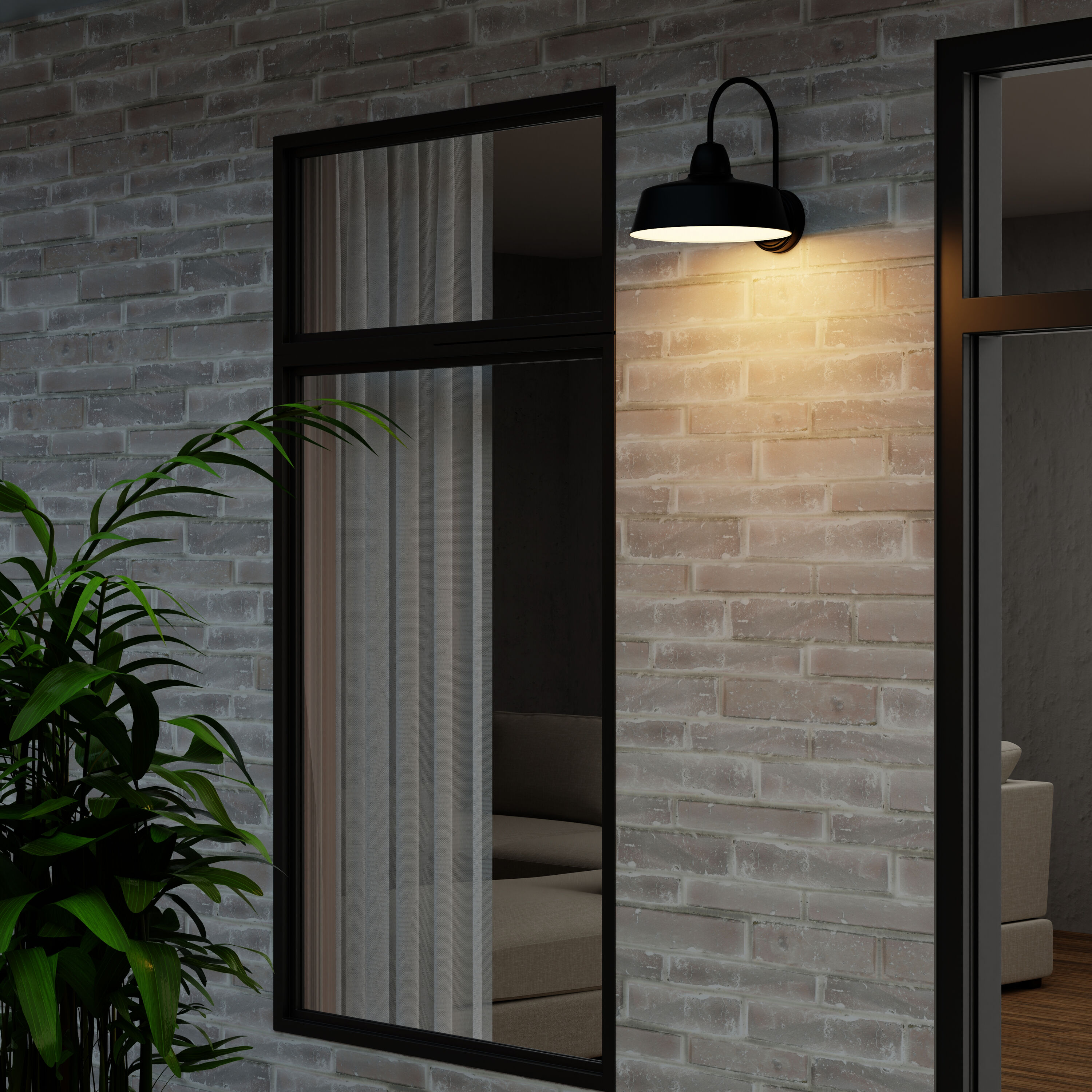 Project Source WLM141MBK Outdoor-Wall-Lighting - View #4