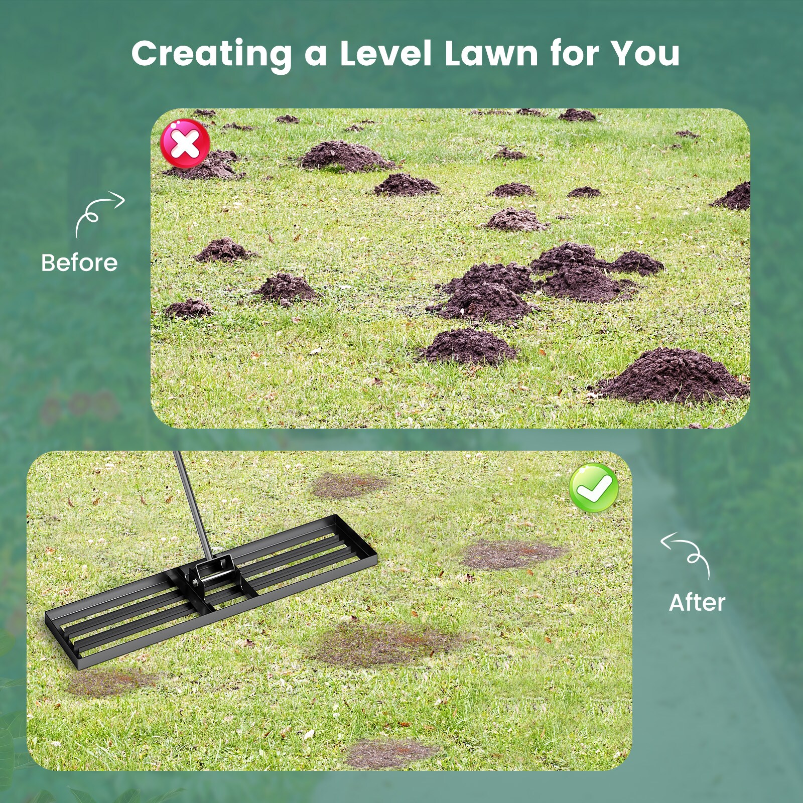 Slickblue D-CO-KB4404TG Garden-Rakes - View #4