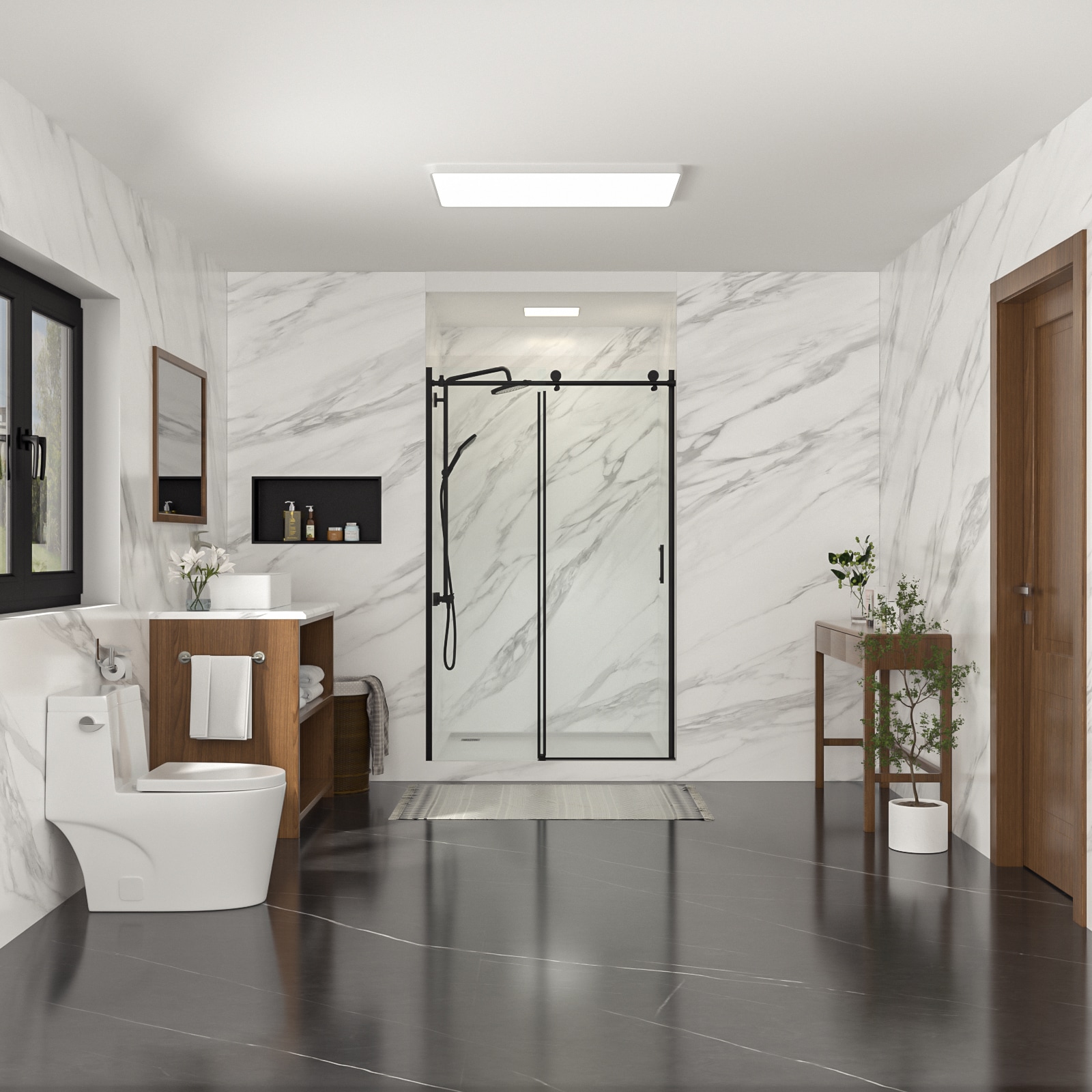 Lordear LD-SEP88BL100 Shower-Doors - View #12
