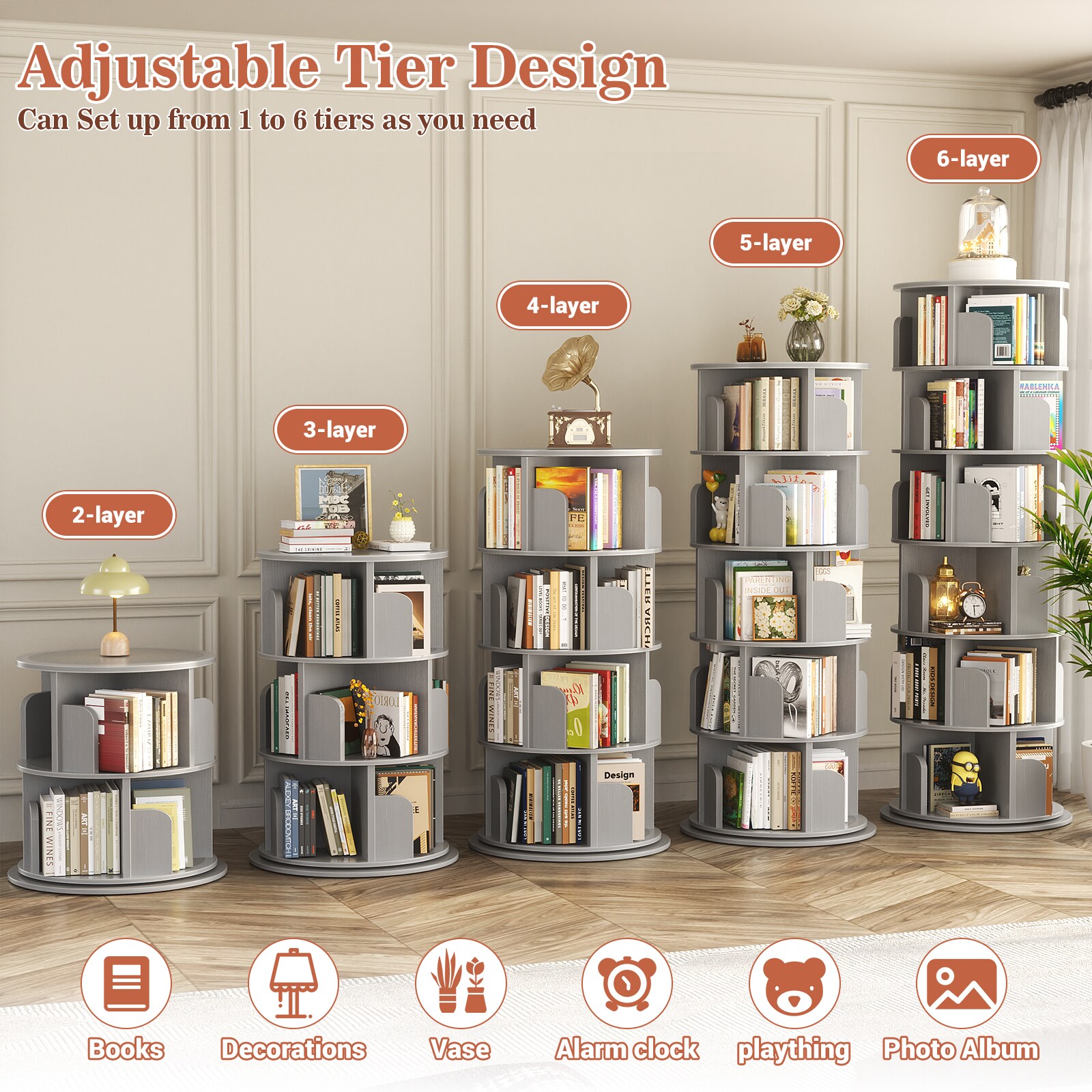 Aheaplus XZSJ-6C-G bookcases - View #4