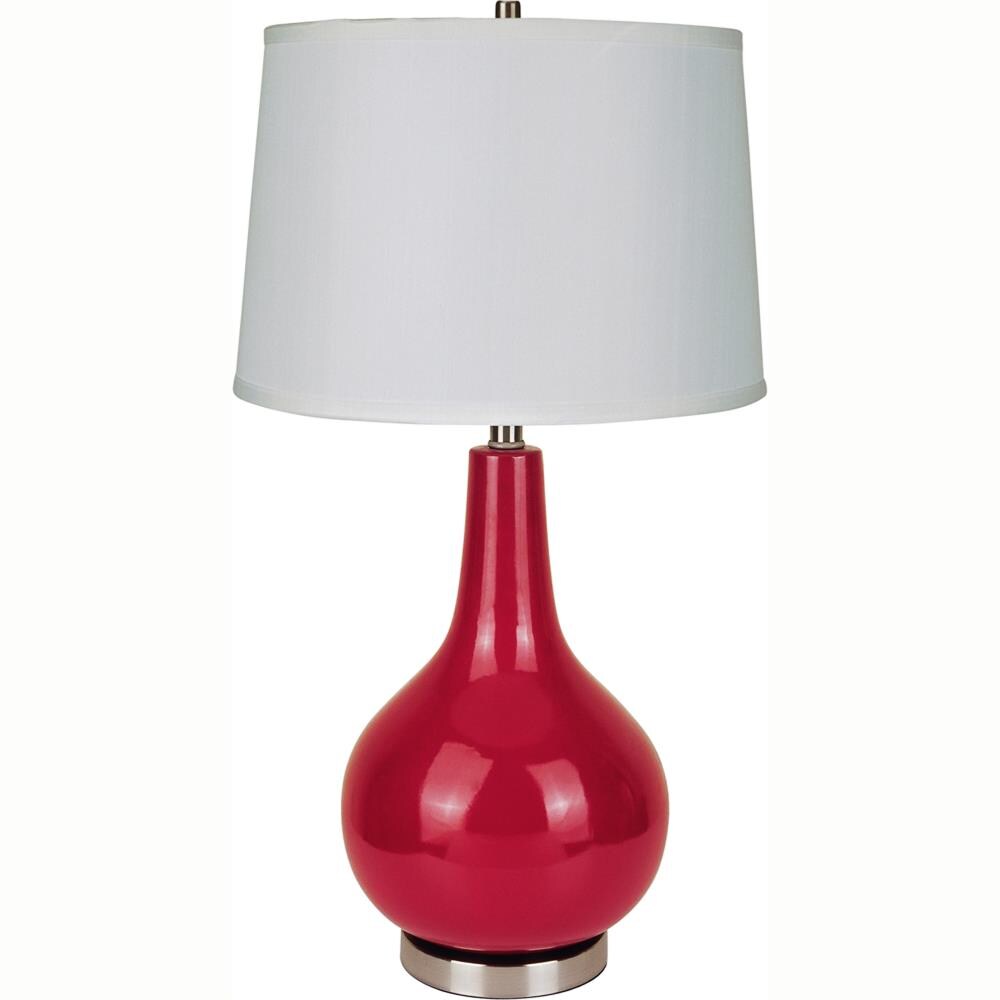 red lamp base