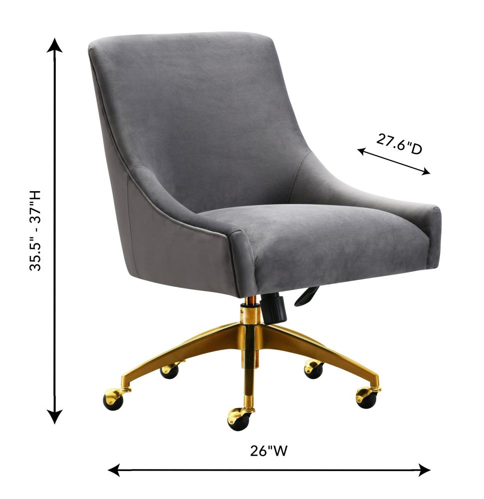 gray gold office chair