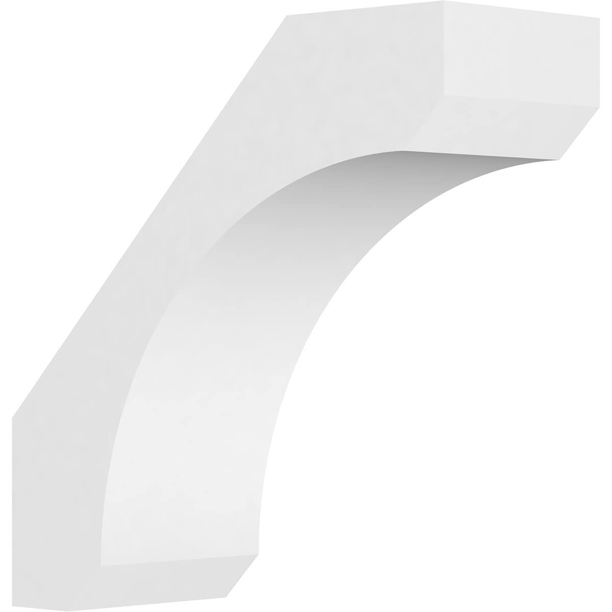 Ekena Millwork BRCP05X14X14LGY 5-in x 14-in x 14-in Unfinished PVC Standard Legacy Knee Brace