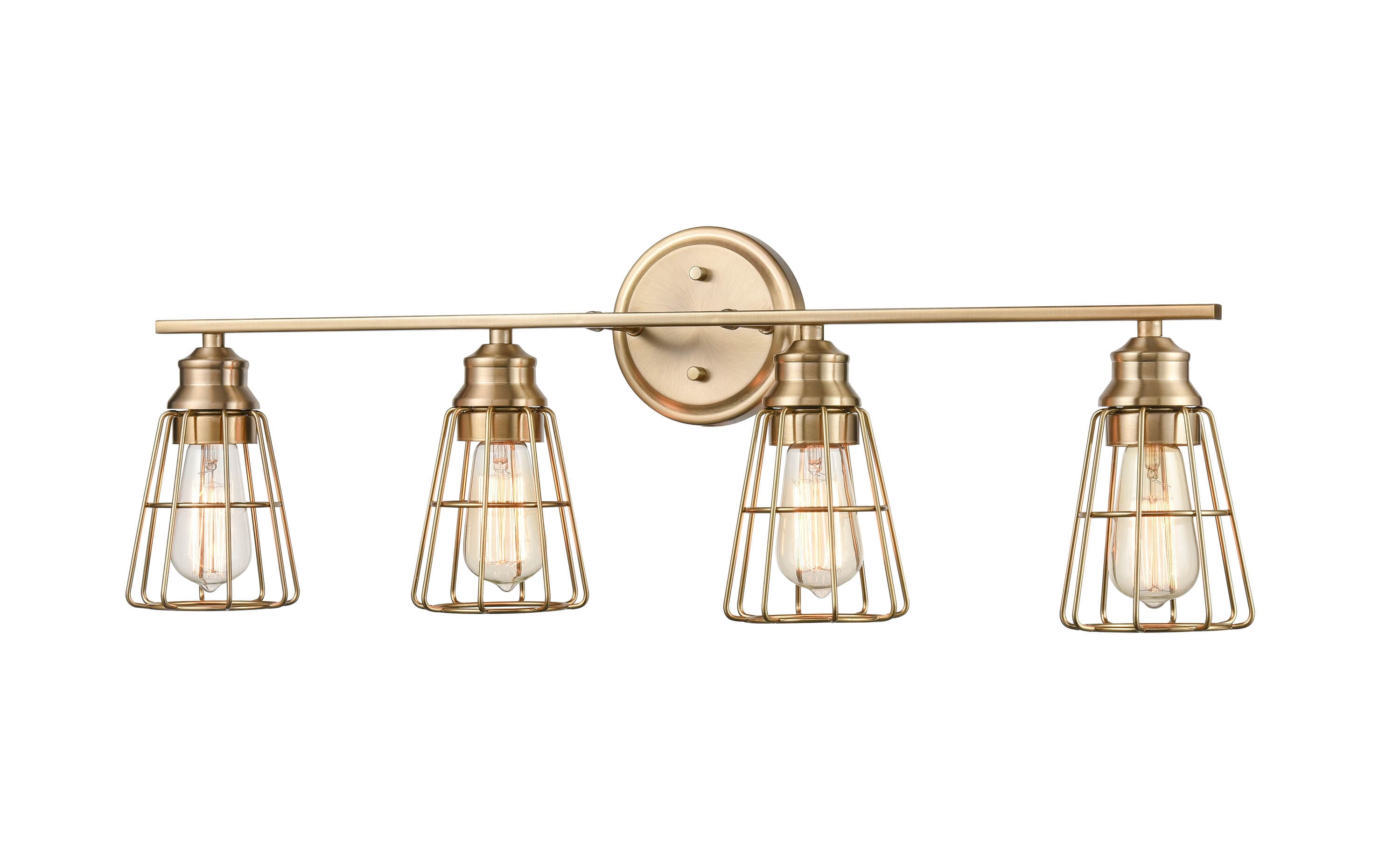 Millennium Lighting 3384-MG Vanity Lights 7-in 4 -Light Gold Traditional Vanity light