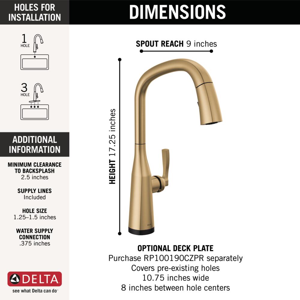 Delta 9176T-CZ-PR-DST Kitchen-Faucets - View #5