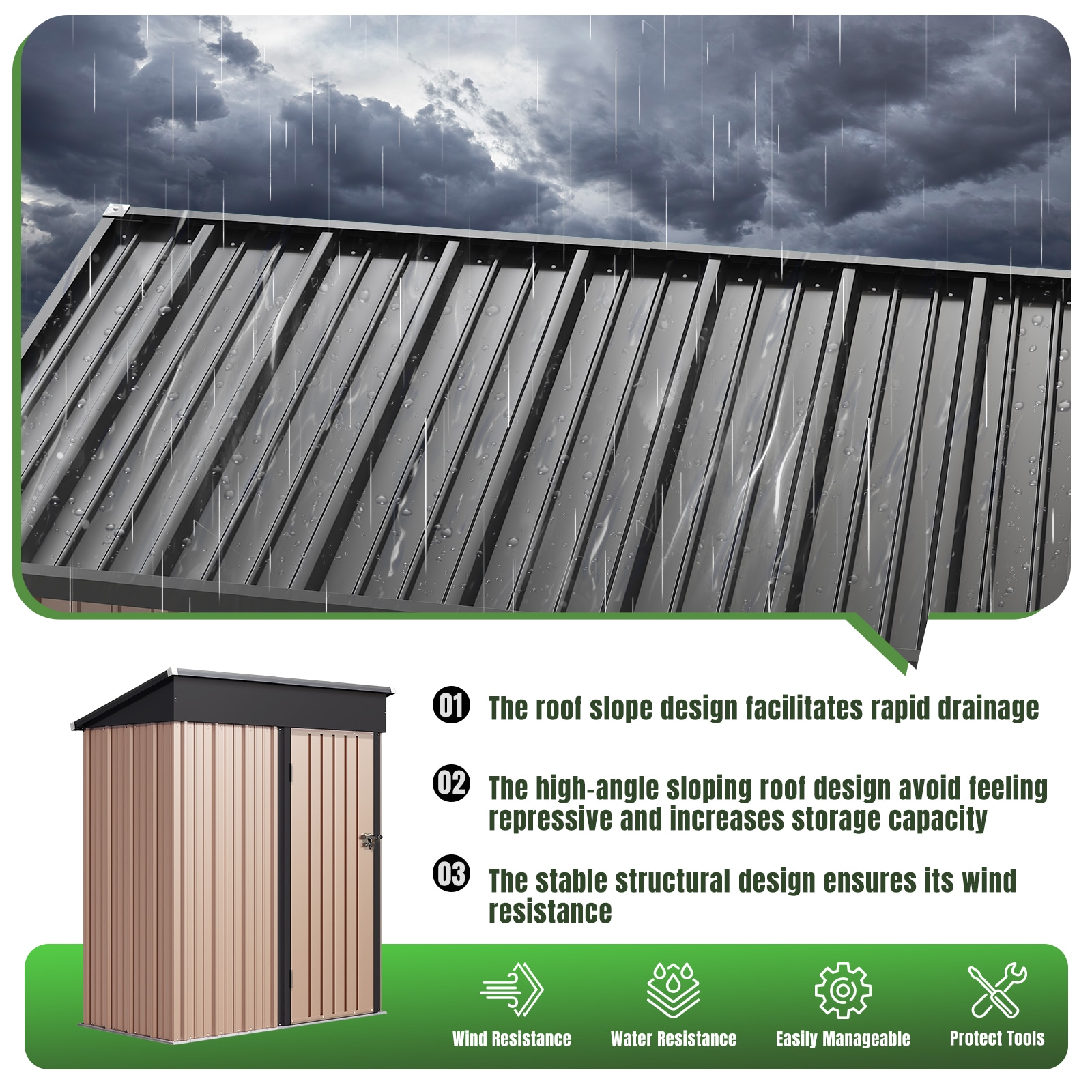 AOXUN AX-42632R Metal-Storage-Buildings-Sheds - View #2