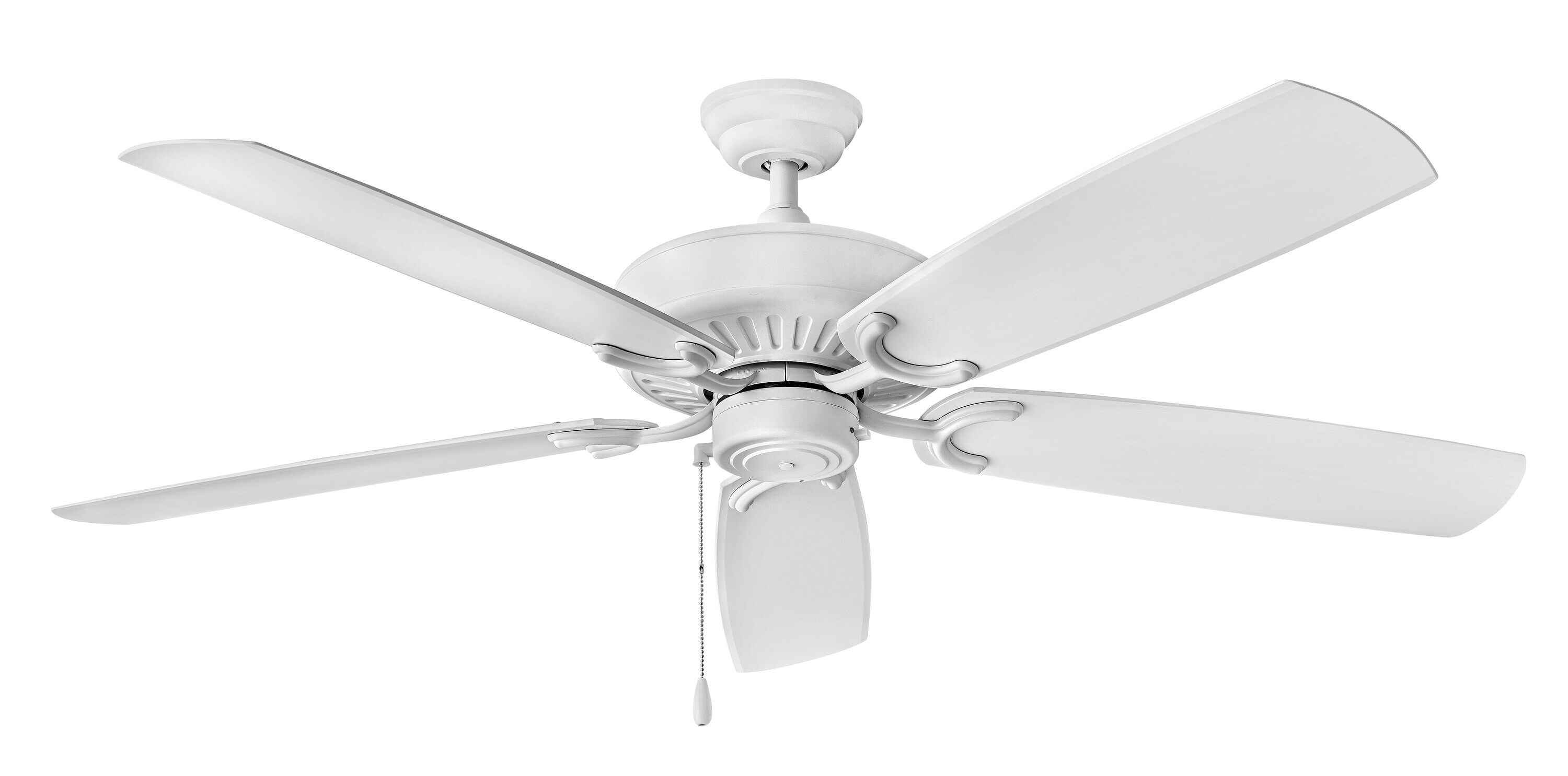 Hinkley 901660FCW-NWA Oasis 60-in Outdoor Chalk White with Chalk White Blades Ceiling Fan Light Kit Compatible ( 5 -Blade )