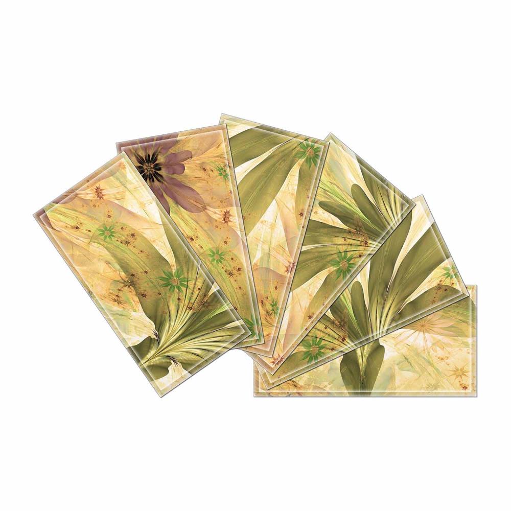 Instant Mosaic 5710101 Upscale Designs 64-Pack Multicolor 3-in x 6-in Glossy Glass Random Wall Tile