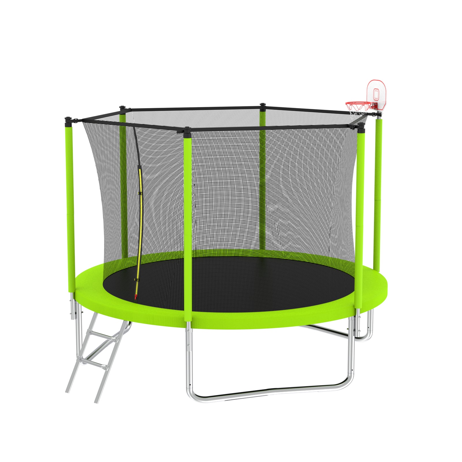 Kahomvis MERS-QPH2-346 Trampoline 10-ft Round Backyard in Green