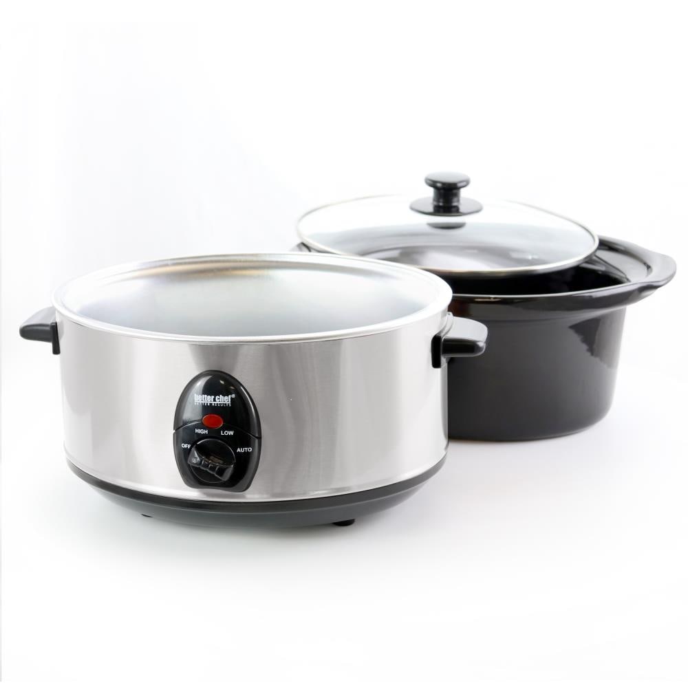 Better Chef 3.7-Quart Black Oval Slow Cooker in the Slow Cookers