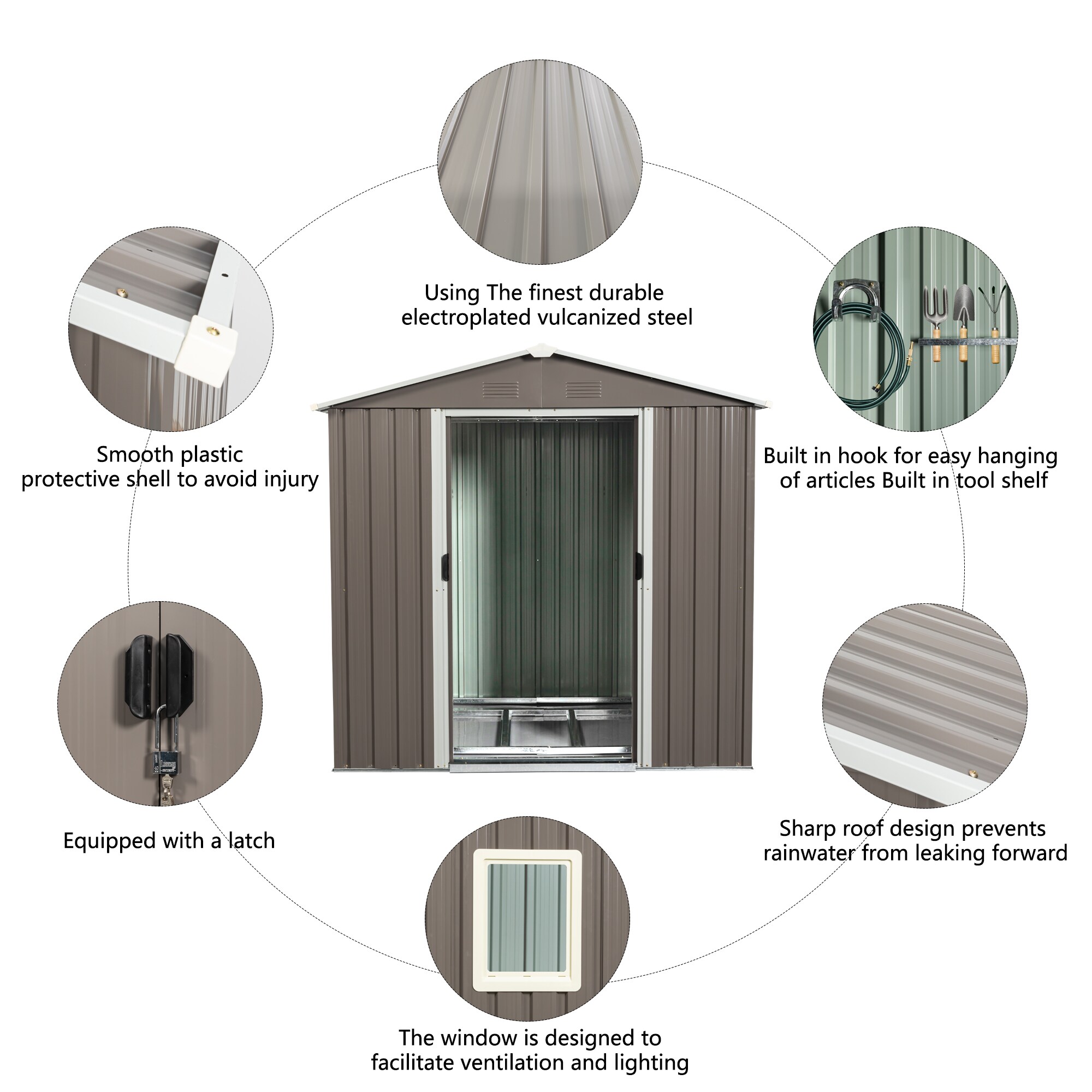 Xspracer ML-OS136 Metal-Storage-Buildings-Sheds - View #5