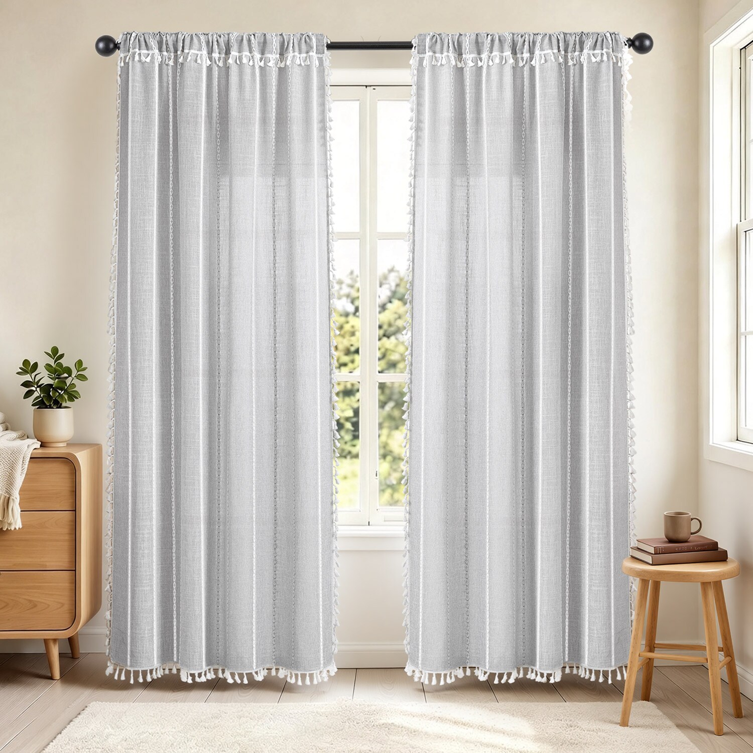 Awesome Home AW-BO-5284GR curtains - View #3