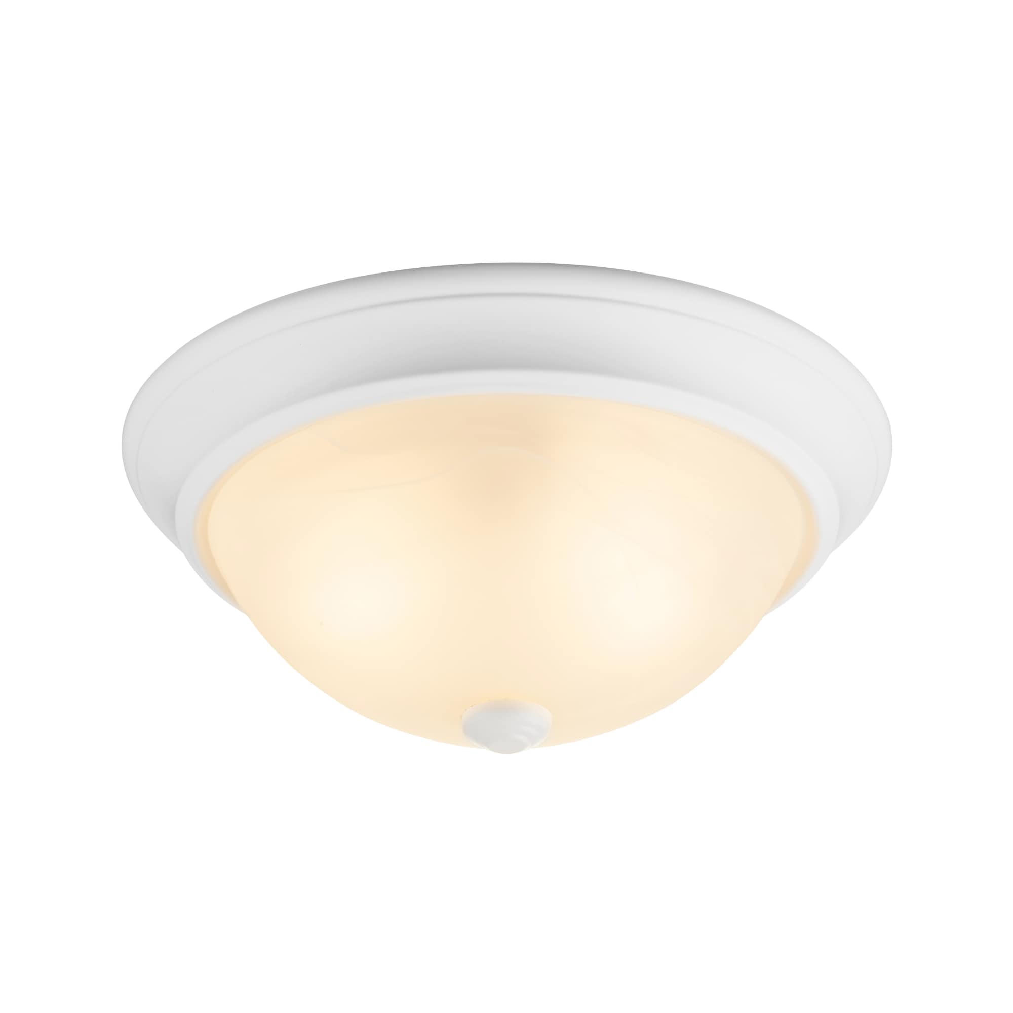 Project Source 2-Pack 13-in White Traditional Flush Mount Light 0555550,Open Box buying