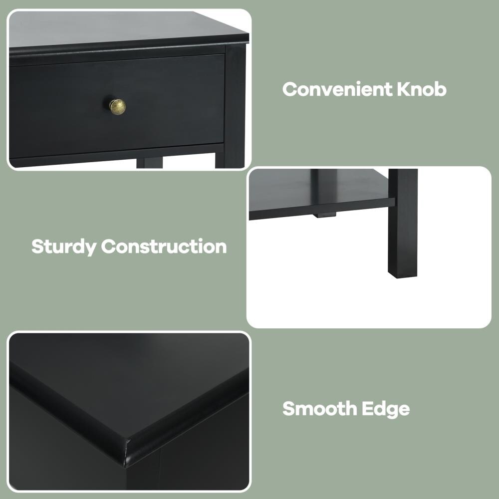 WELLFOR HW-HLY-53996BK nightstands - View #2